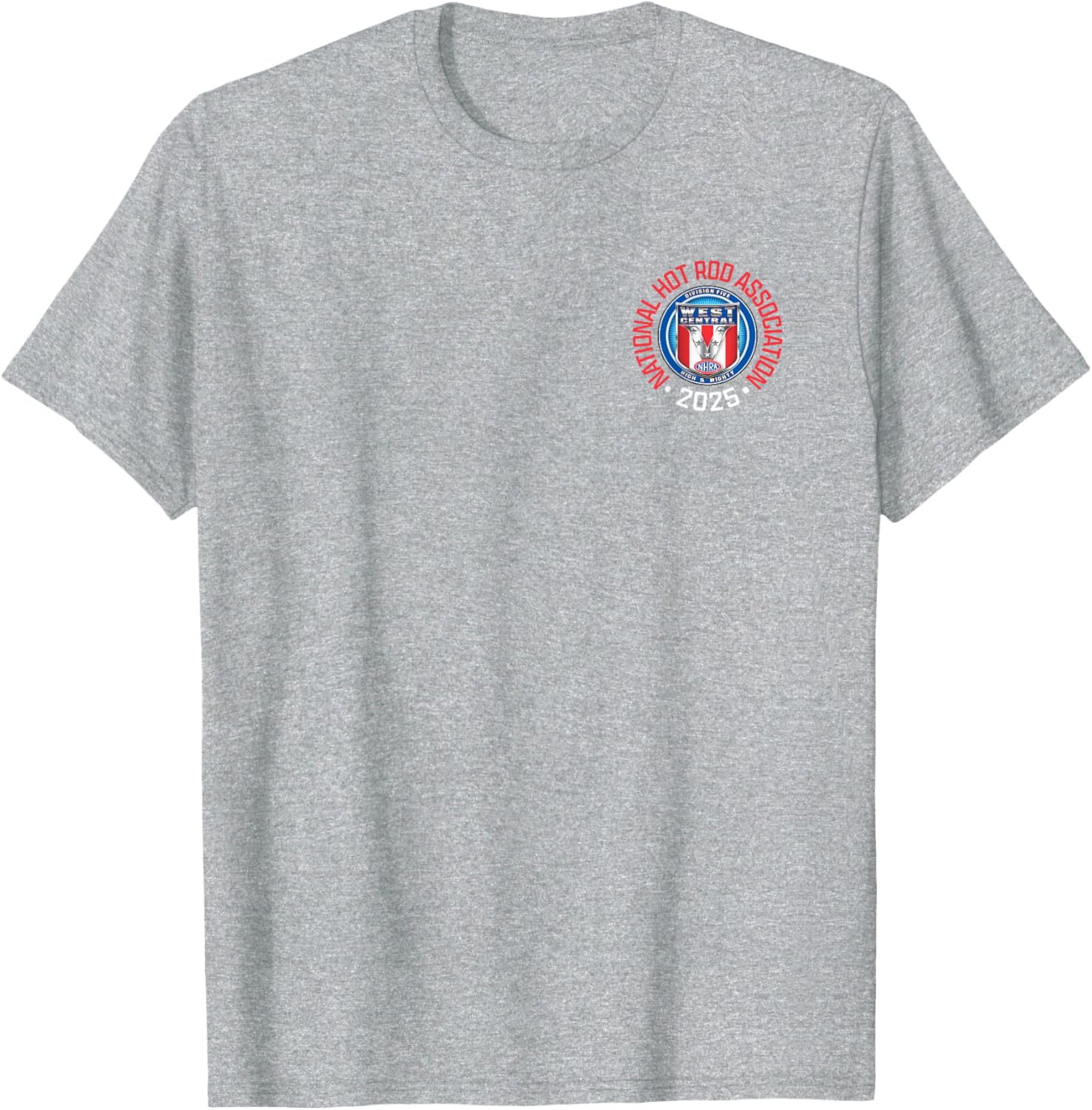 NHRA West Central Division Circle Logo T-Shirt for Motorsports Fans - 9