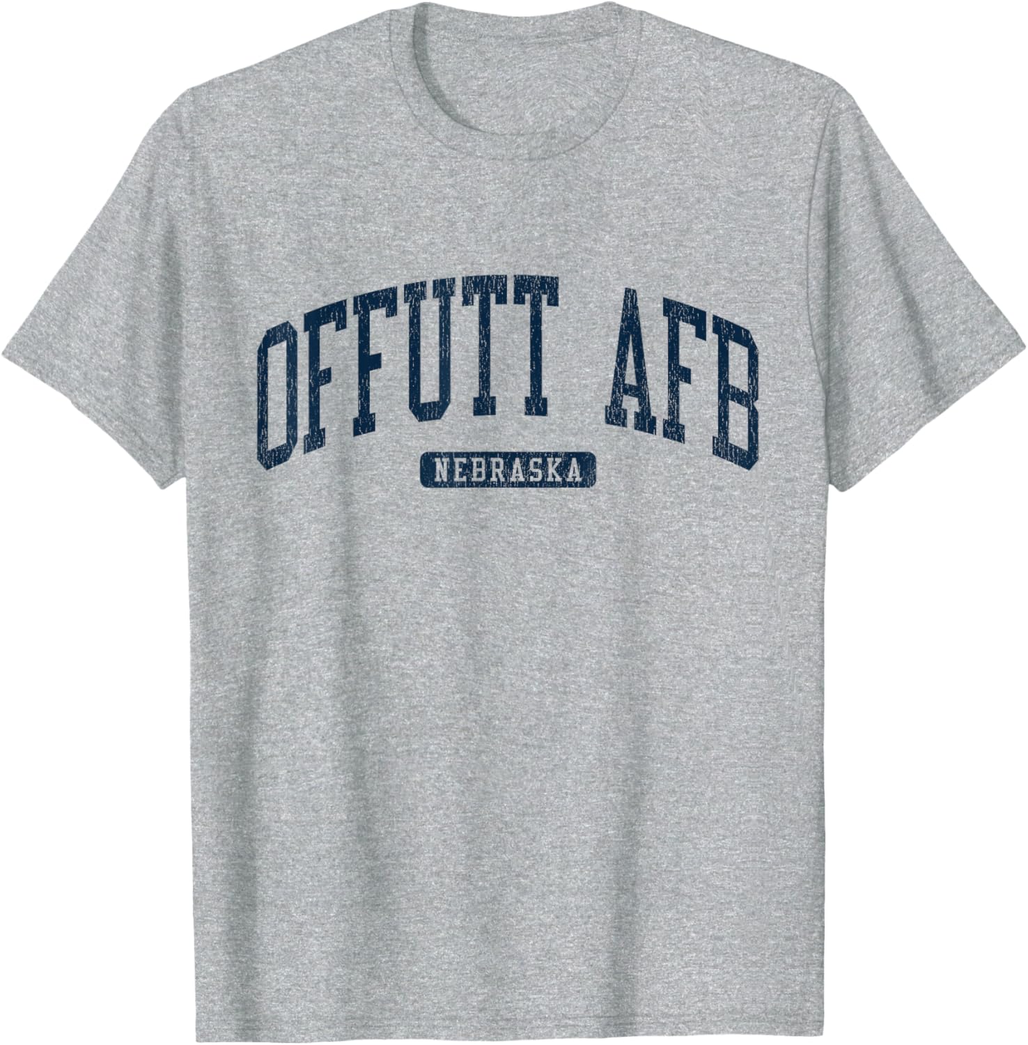 Offutt AFB Nebraska College Style Blue T-Shirt for Campus Life Fun - 13
