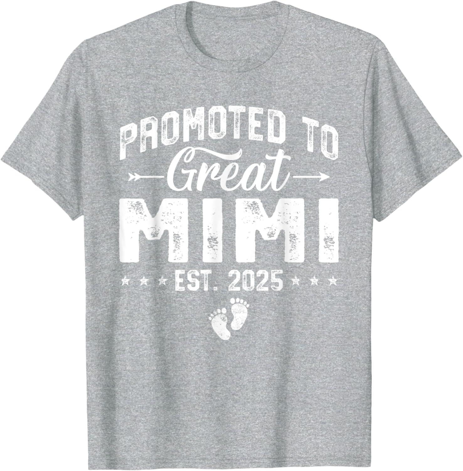 Promoted to Great Mimi 2025 New Grandma T-Shirt for Proud Grandparents - 21