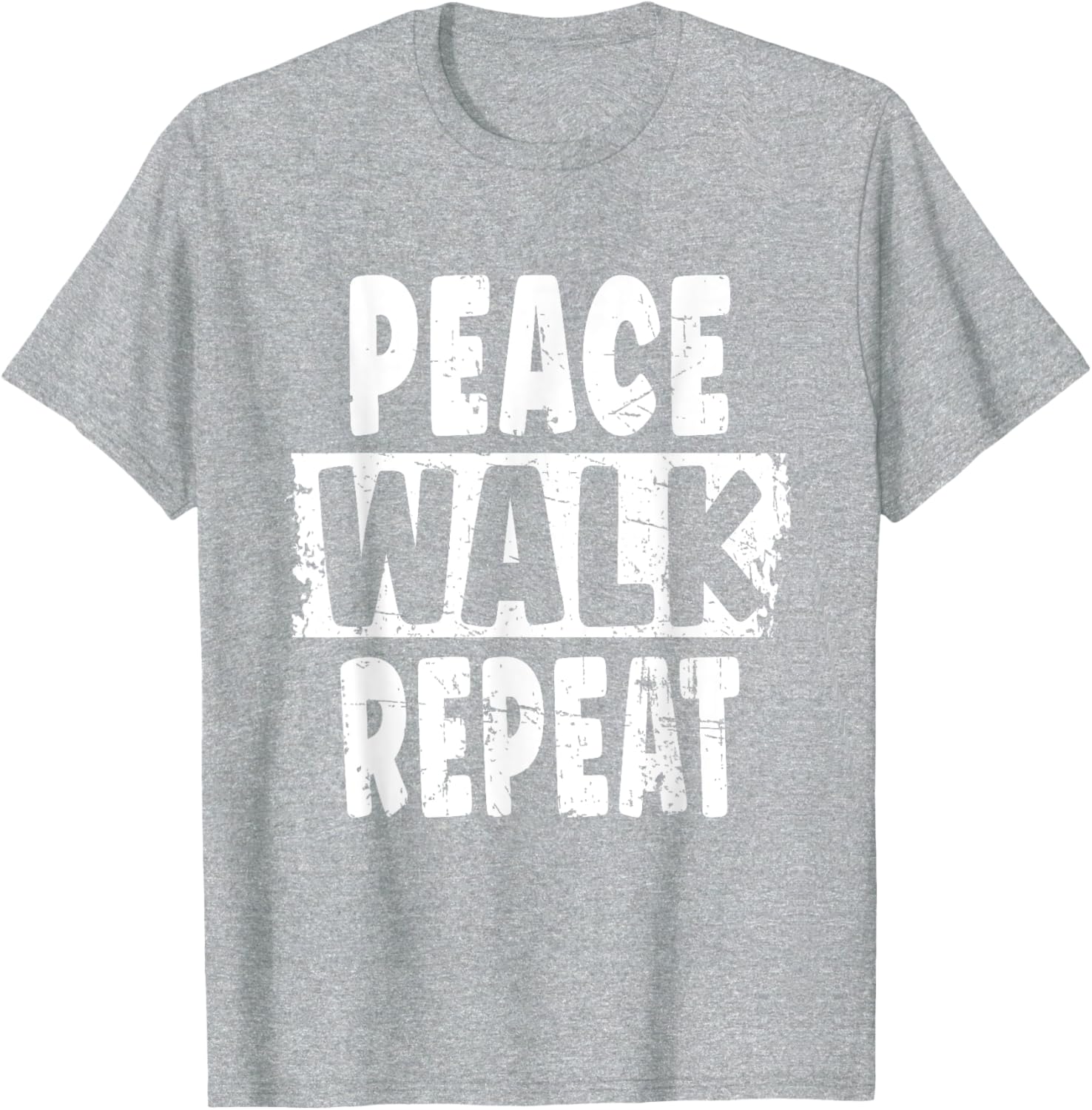 Peace Walk Repeat T-Shirt for Outdoor Enthusiasts and Silent Walk Lovers - 23