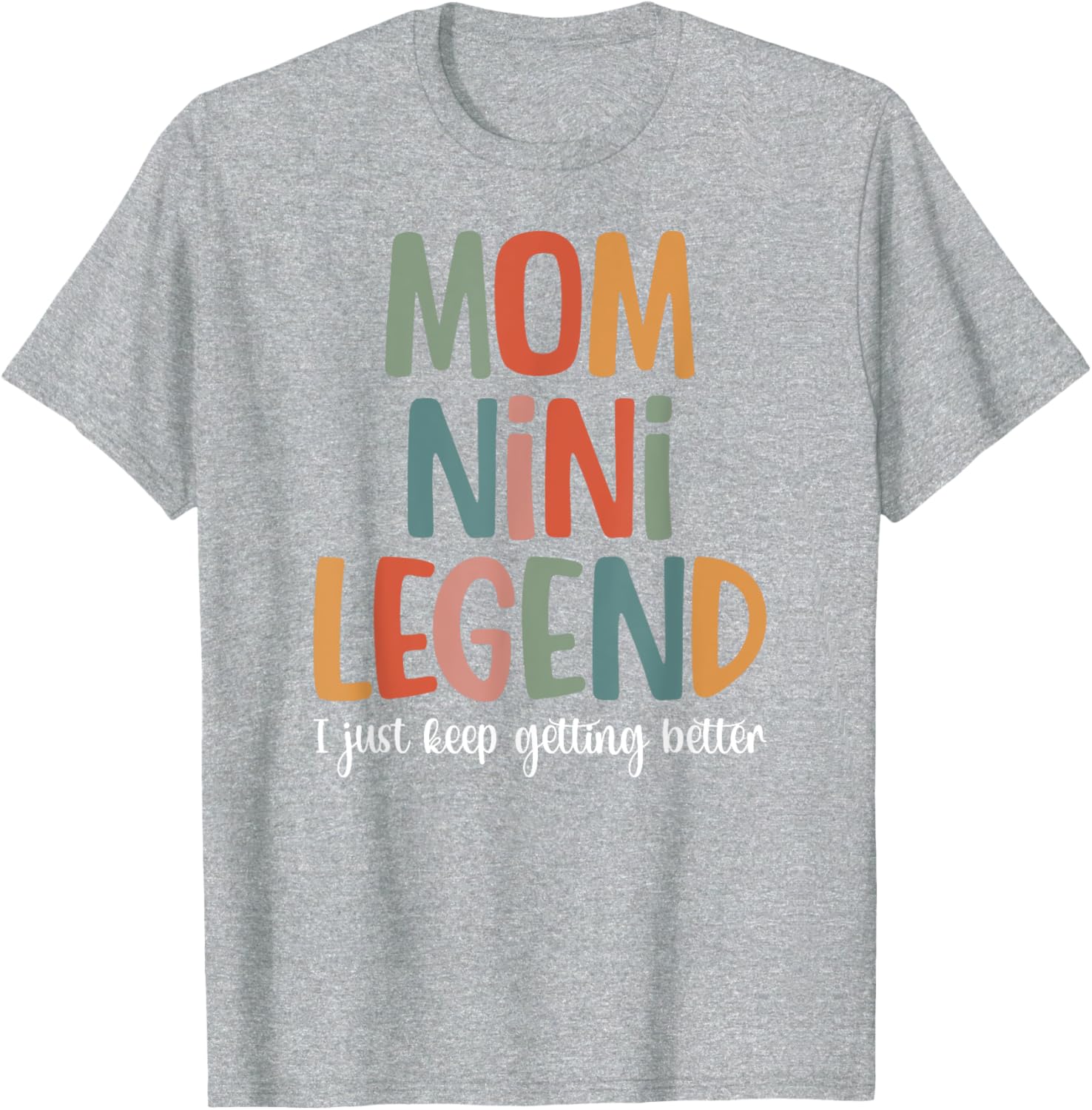 Mom Nini Legend T-Shirt for Grandmothers – Cute and Stylish Gift Idea - 3