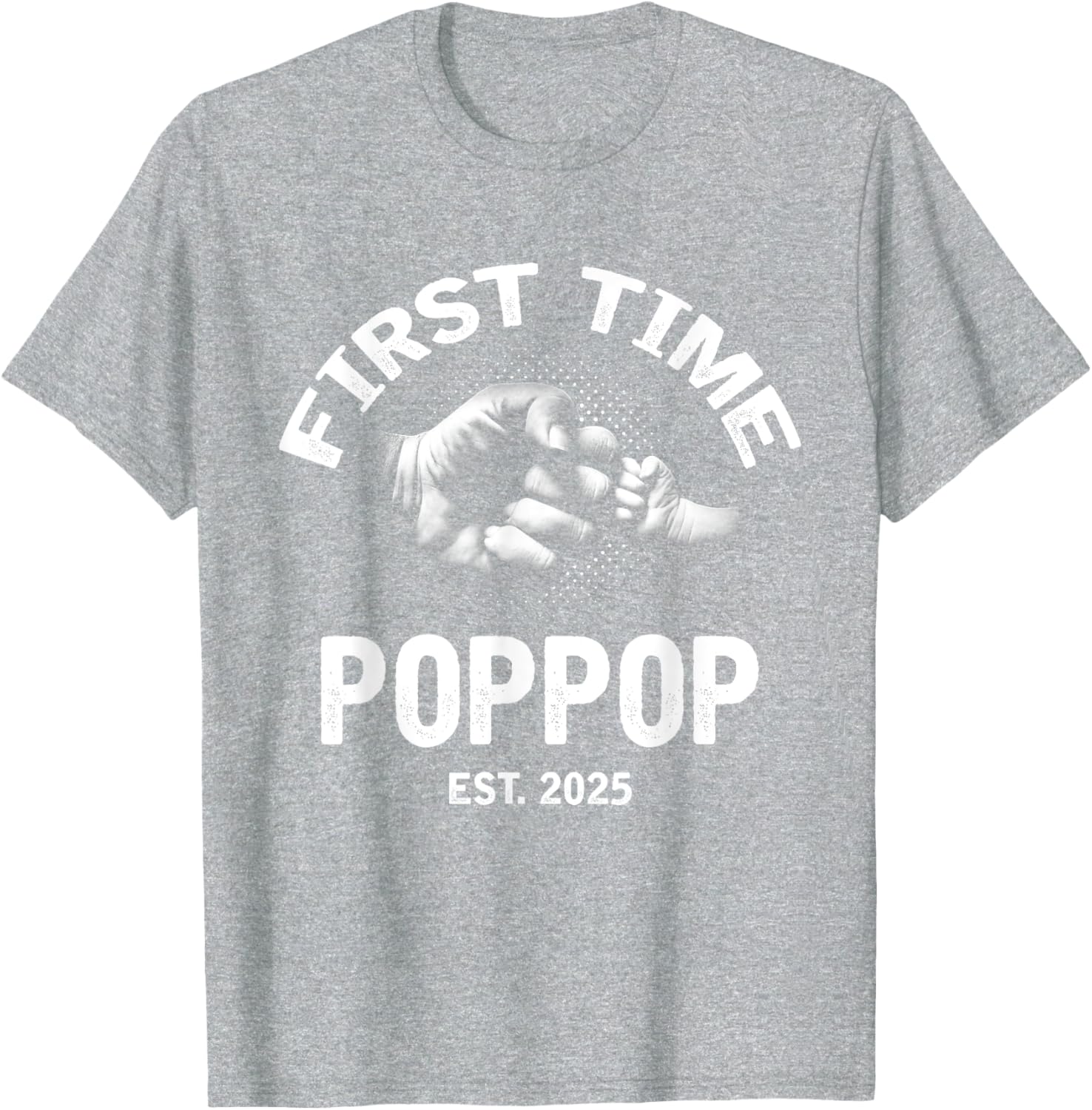 First Time Poppop Established 2025 Vintage Father's Day T-Shirt - 10