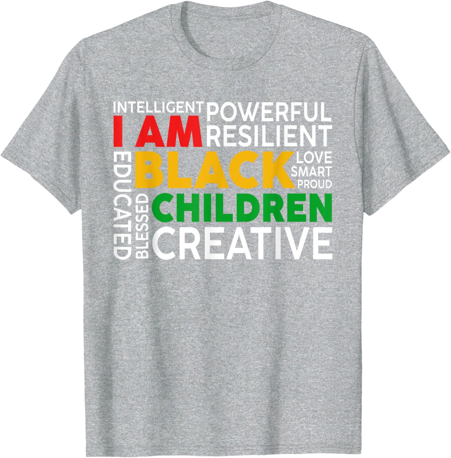 I Am Black Kids T-Shirt for Boys and Girls - Celebrate Black History Month - 23