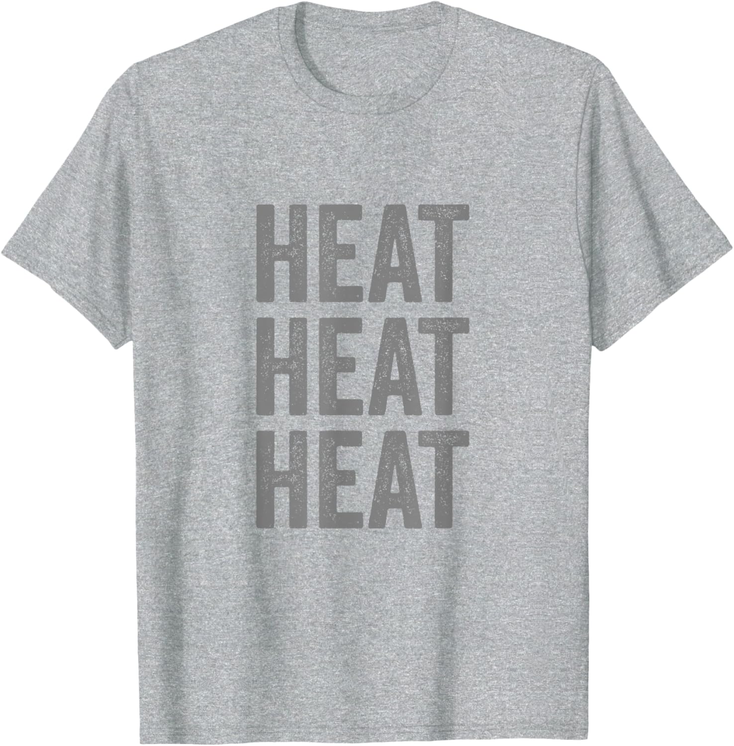 Stylish HEAT Distressed Design T-Shirt for Casual Cool Vibes - 24