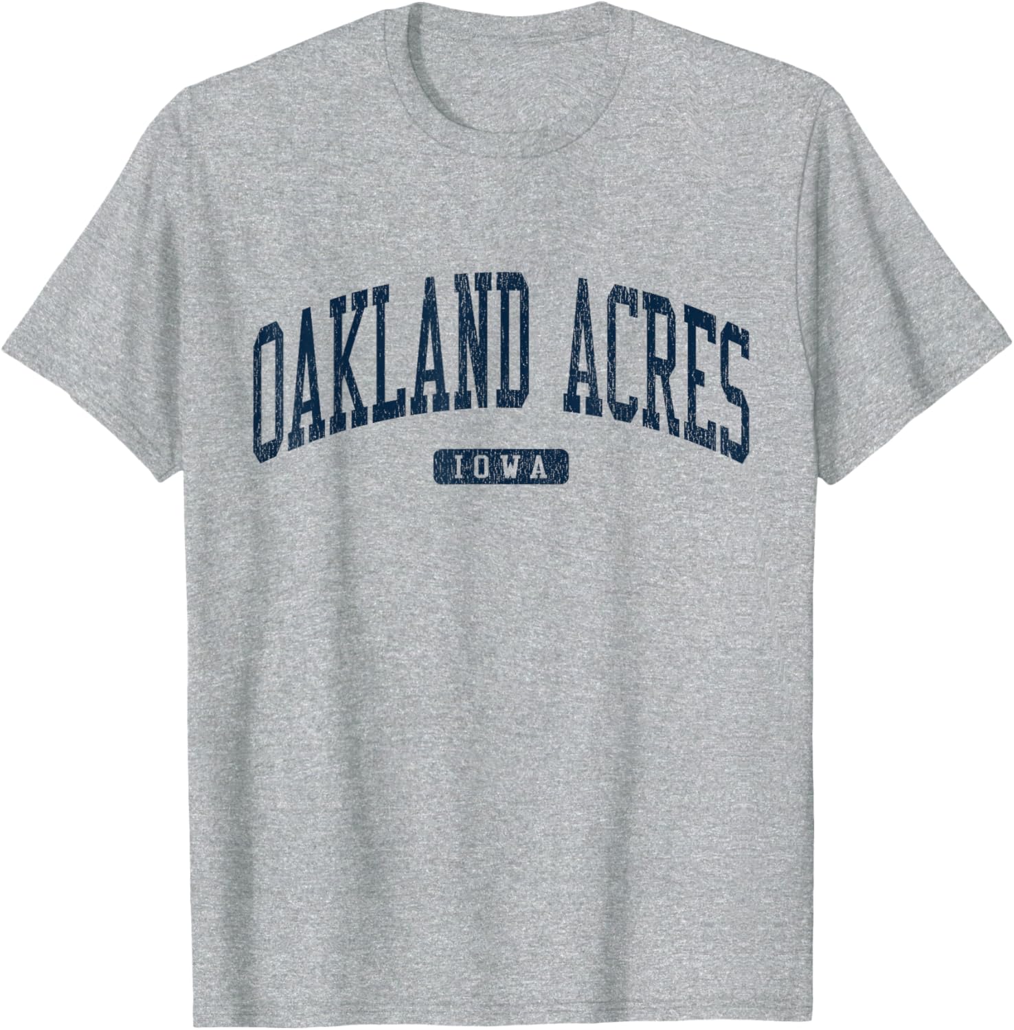 Oakland Acres Iowa College Style Blue T-Shirt for Casual Wear - 15