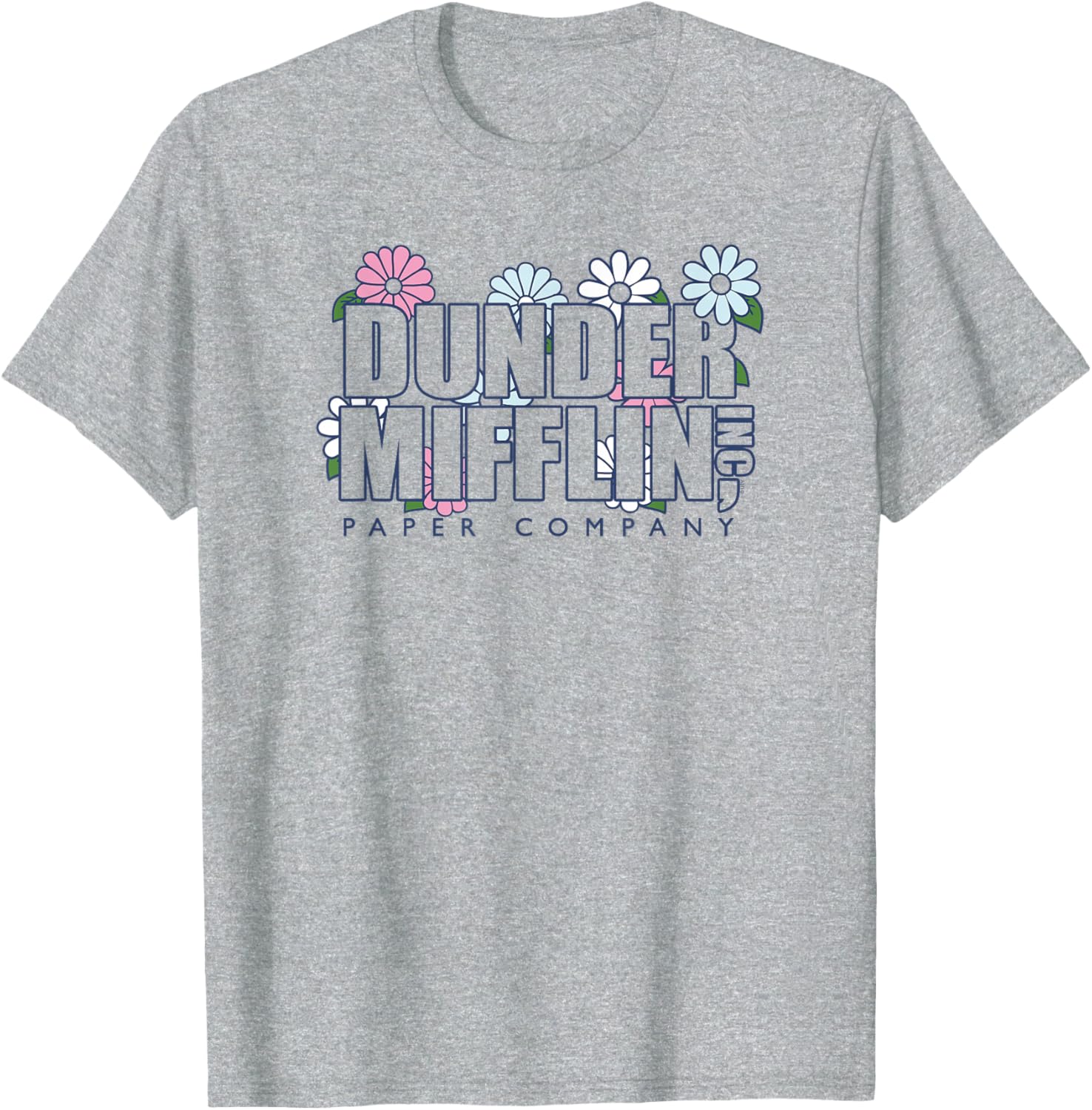 Dunder Mifflin Groovy Flower T-Shirt for Fun Office Wear - 6