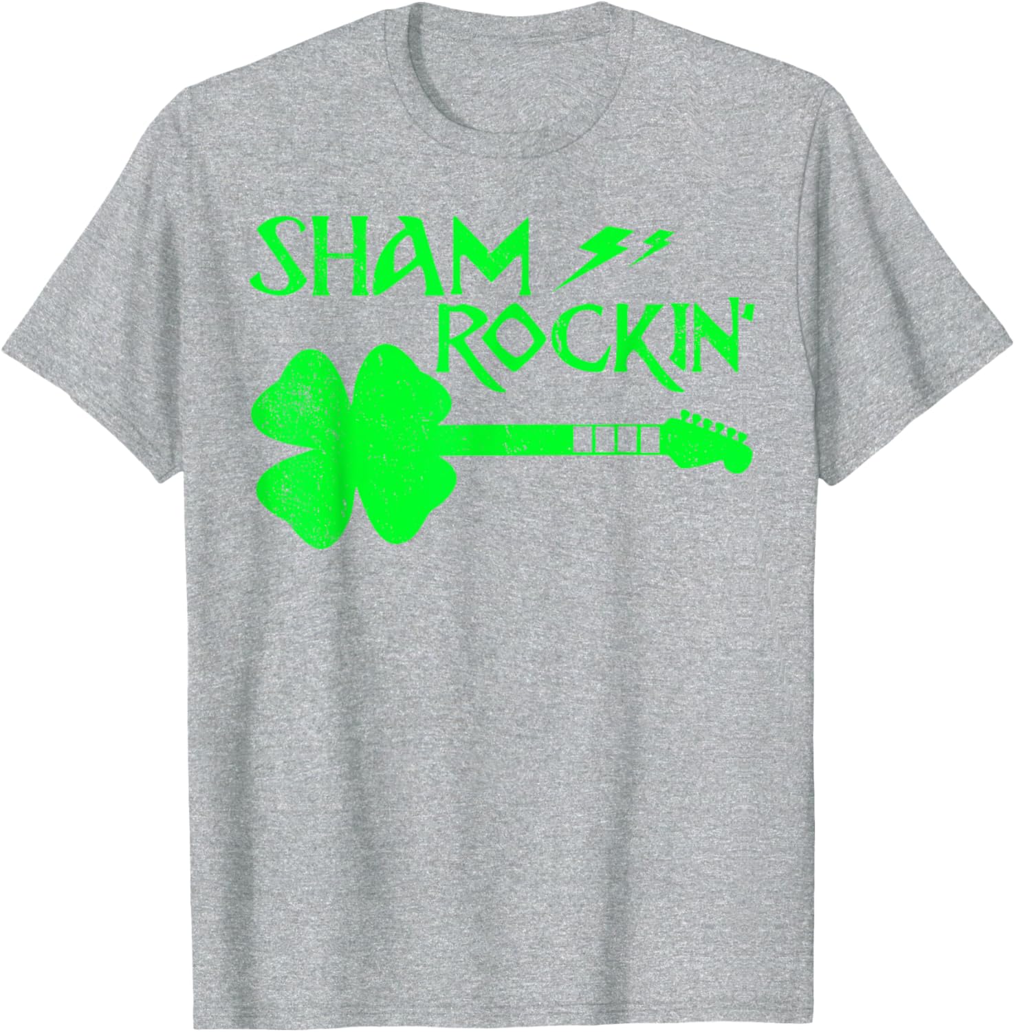 Sham Rockin’ Shamrock Guitar T-Shirt for St. Patrick's Day Celebrations - 8