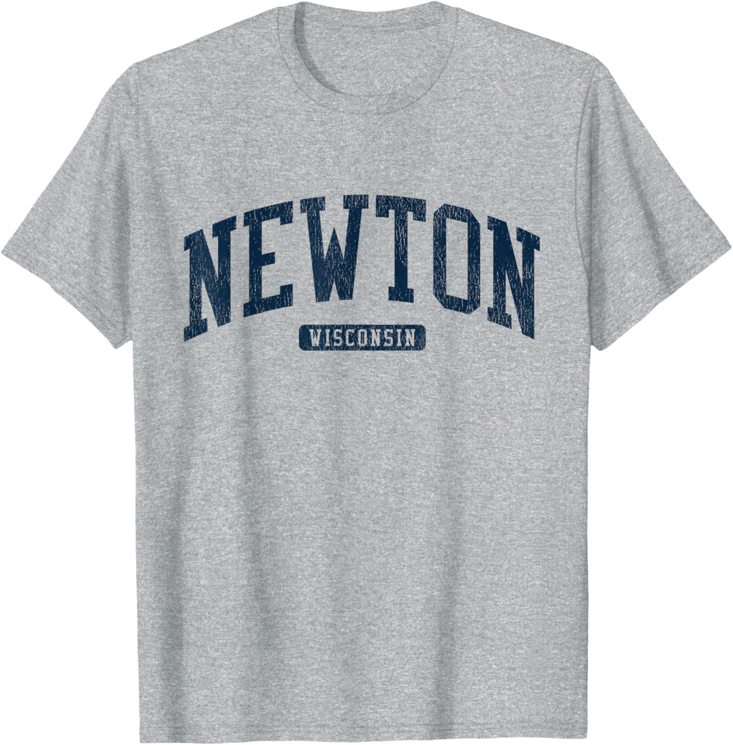 Newton Wisconsin College University Style Blue T-Shirt for Men and Women - 7