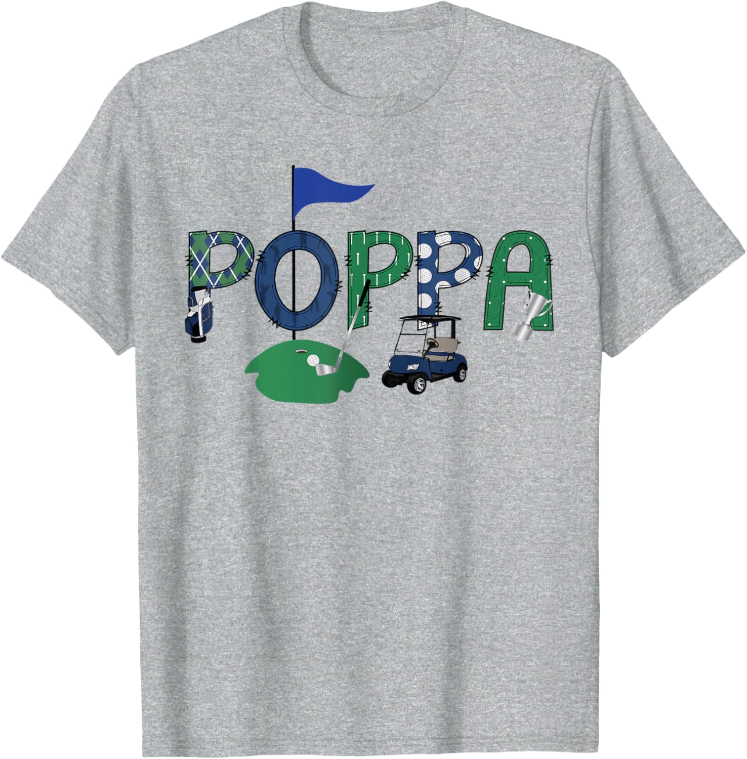 Golf Poppa Hole In One First Birthday Party T-Shirt for Kids - 7
