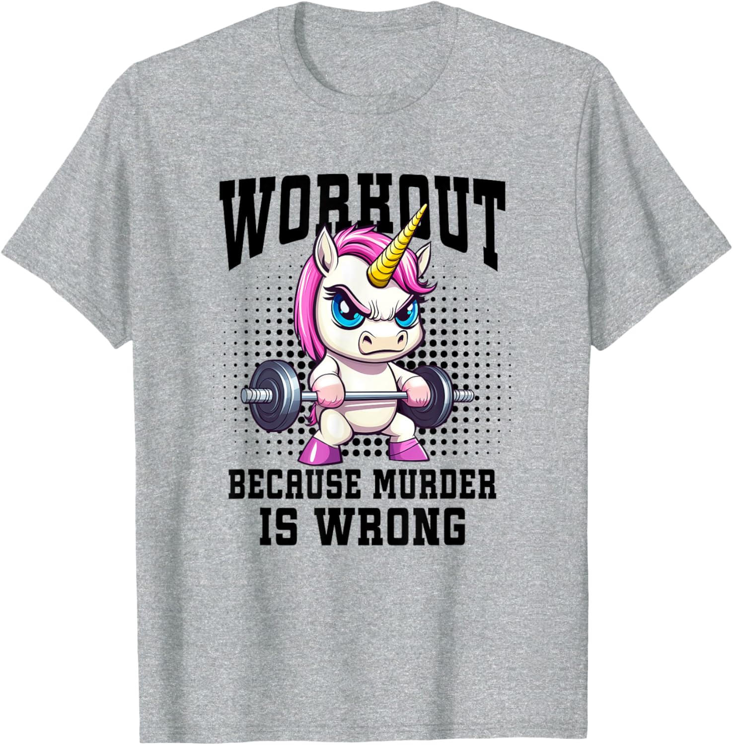 Unicorn Weightlifter T-Shirt for Bodybuilders and Gym Enthusiasts - 4