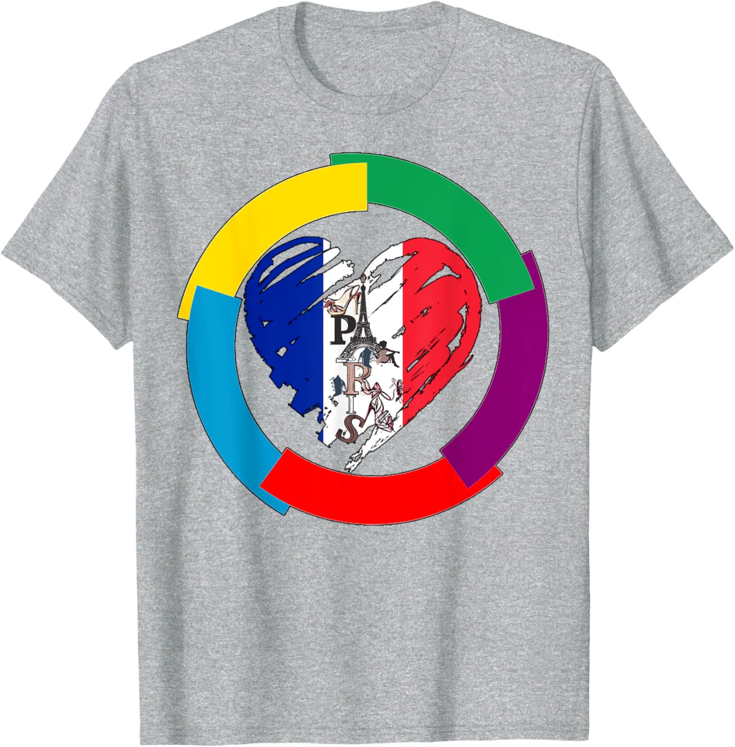 Celebrate French Language Day with Heart T-Shirt for La Francophonie - 15