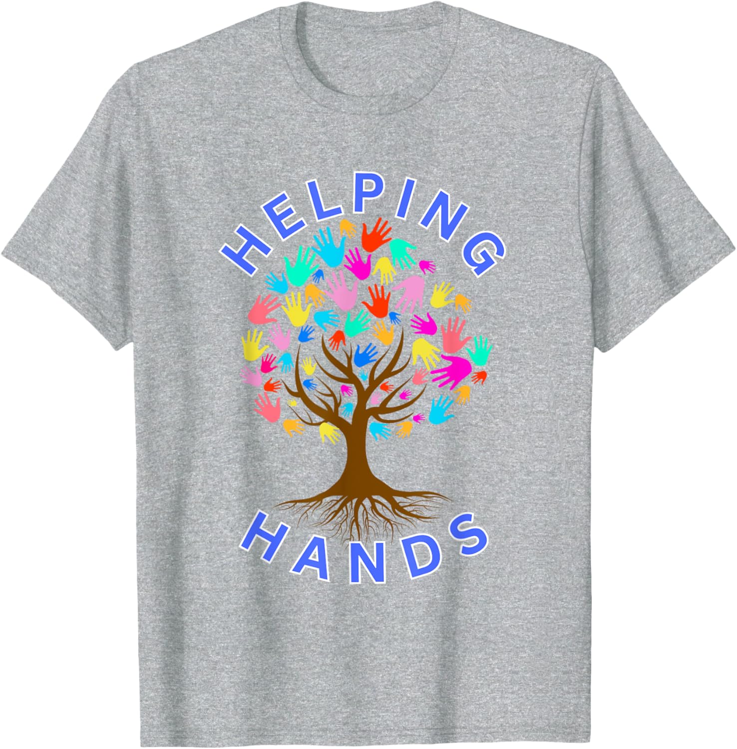 Helping Hands Life Tree Design T-Shirt for Nature Lovers and Supporters - 9