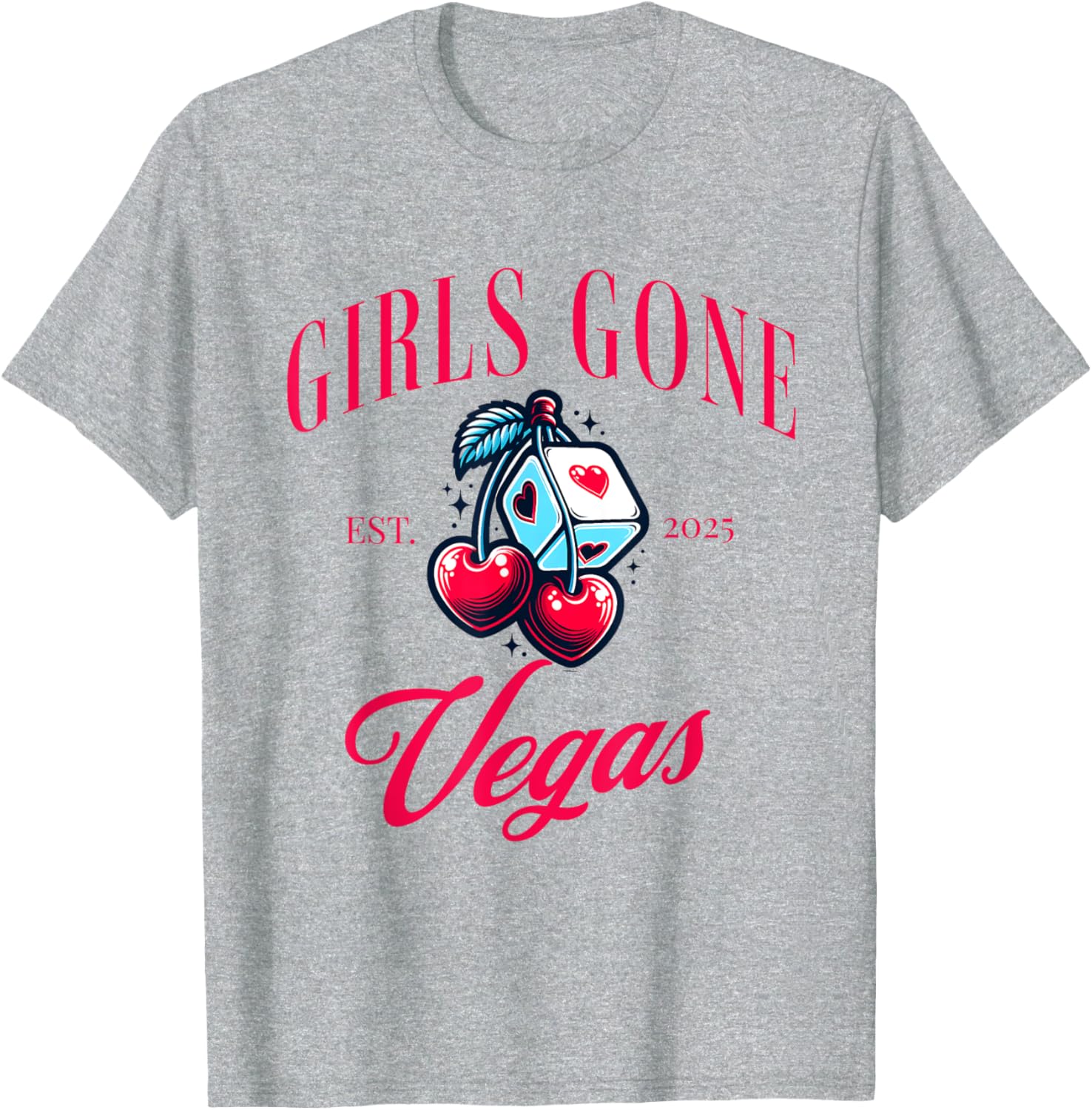 Girls Gone Vegas 2025 Bachelorette Party T-Shirt for Fun Girls Trip - 3
