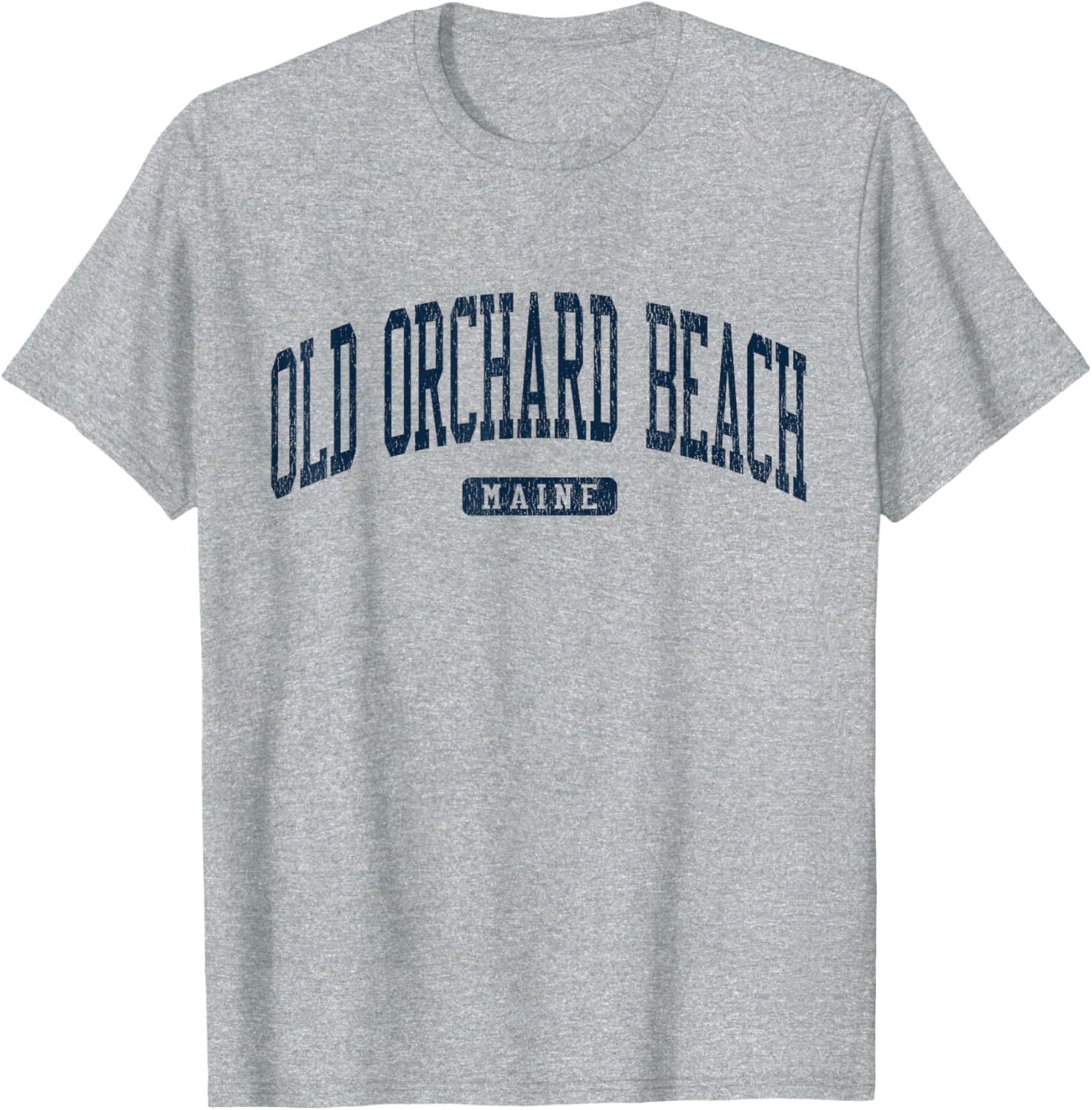 Old Orchard Beach Maine College Style Blue T-Shirt for Casual Wear - 5