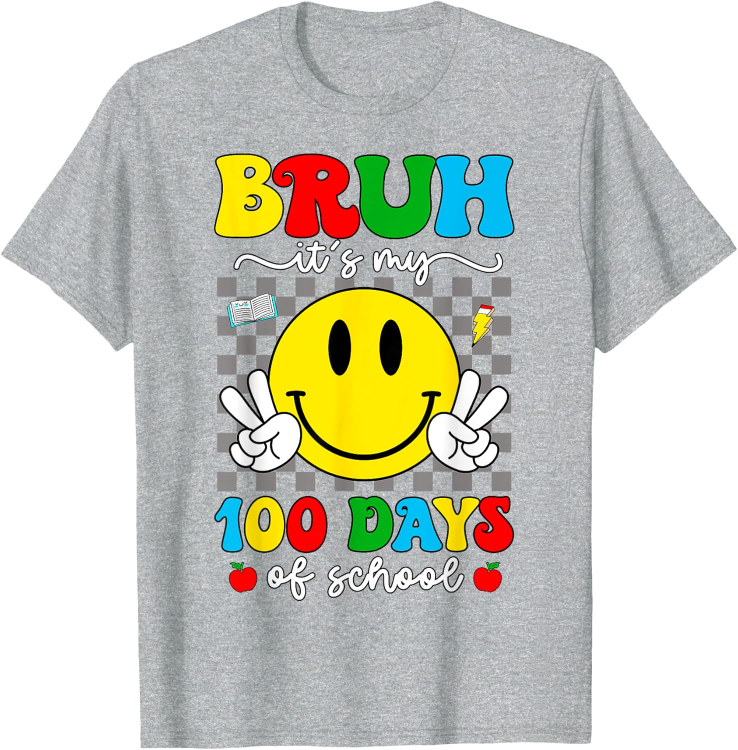 100 Days of School T-Shirt for Kids - Bruh It's My 100 Days Smarter! - 9