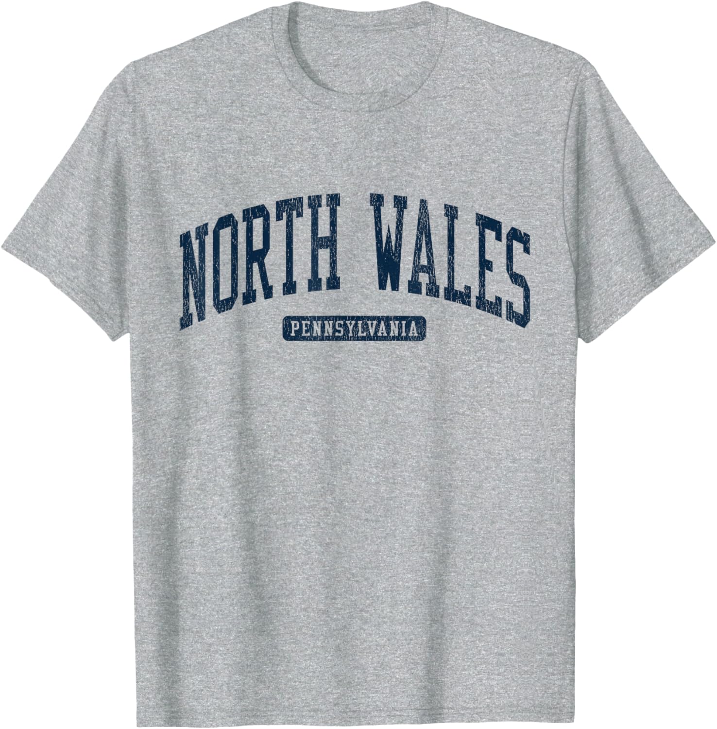 North Wales PA College University Style Blue T-Shirt for Students - 3