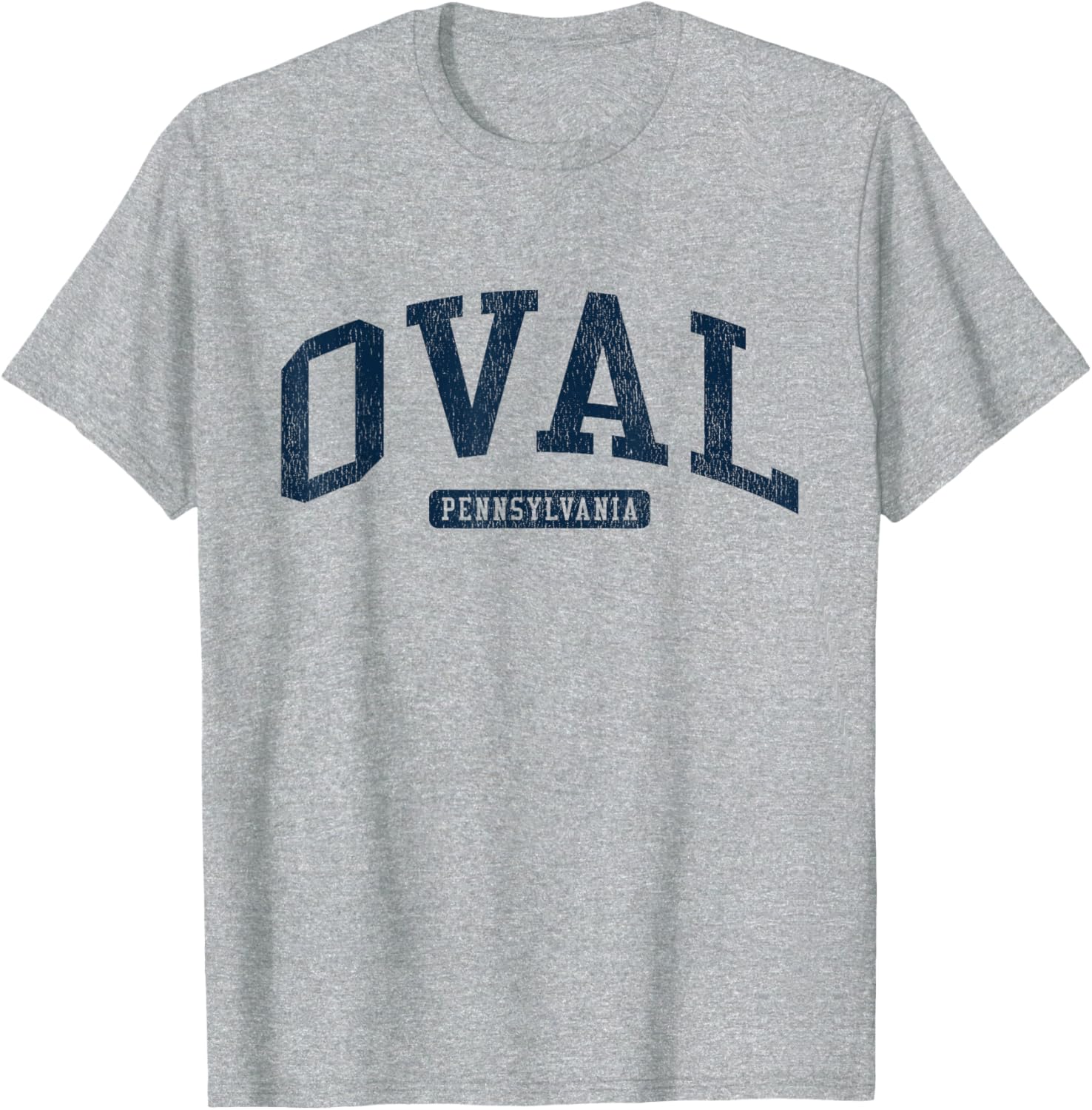 Stylish Blue Oval Pennsylvania College University T-Shirt for Students - 17