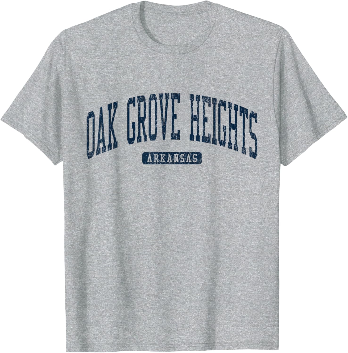 Oak Grove Heights Arkansas College Blue T-Shirt for Students and Fans - 16