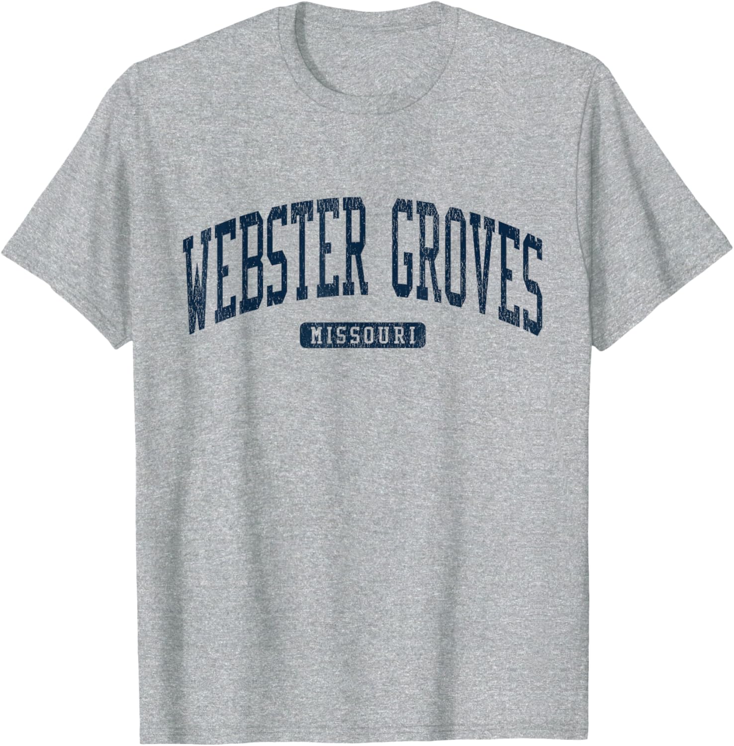 Webster Groves Missouri College Style Blue T-Shirt for Students and Alumni - 3