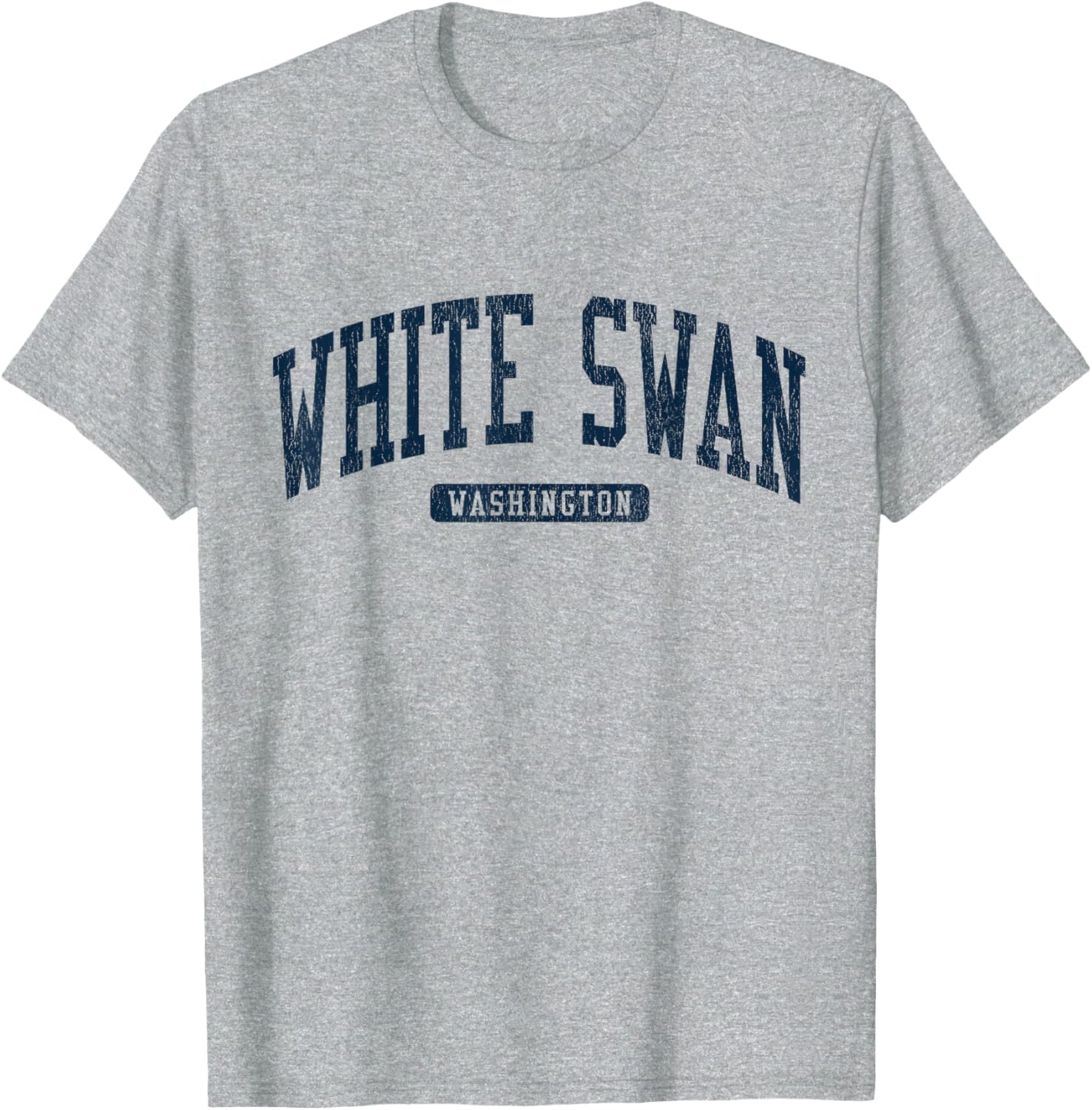 White Swan College University Style Blue T-Shirt for Washington WA Fans - 16