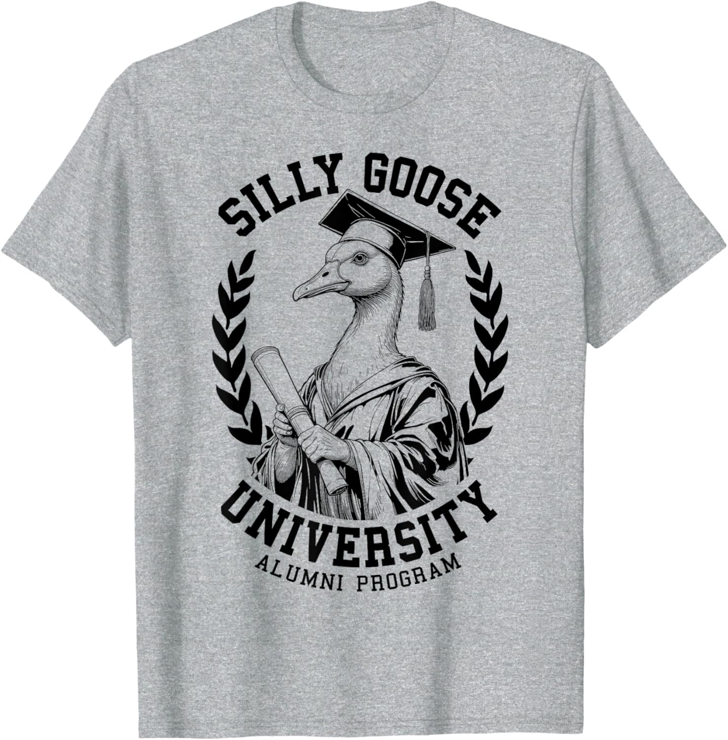 Silly Goose University Funny Alumni Varsity T-Shirt for Graduates - 9