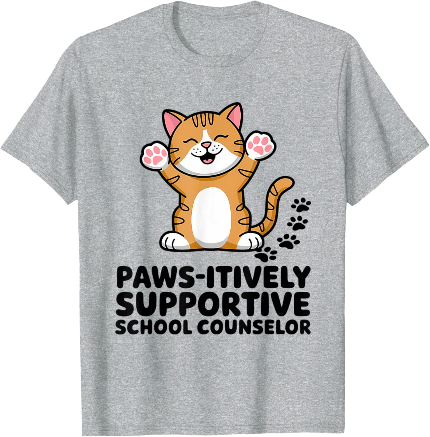 Adorable School Counselor Cat T-Shirt for Supportive Comfort and Style - 6