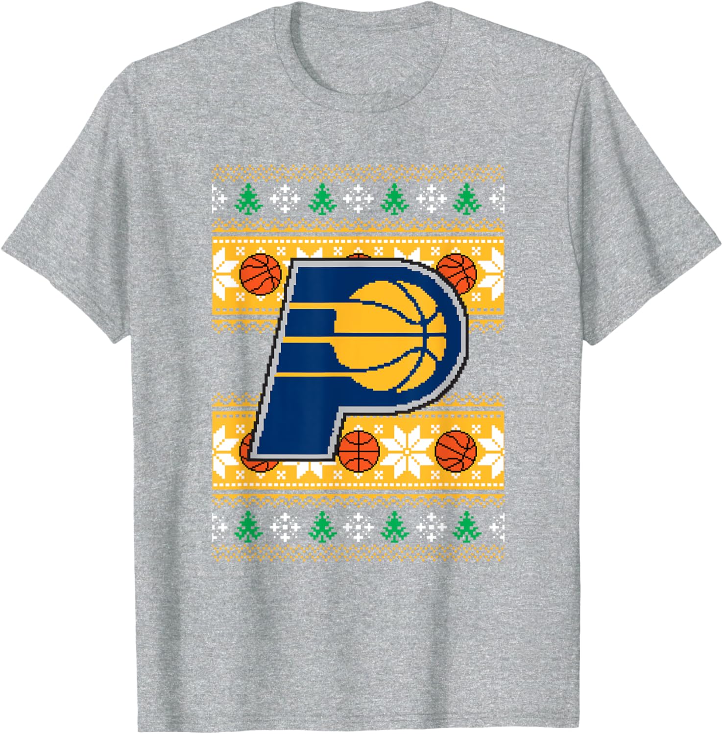 Men's NBA Indiana Pacers Merry Pixel T-Shirt for Sports Fans - 3