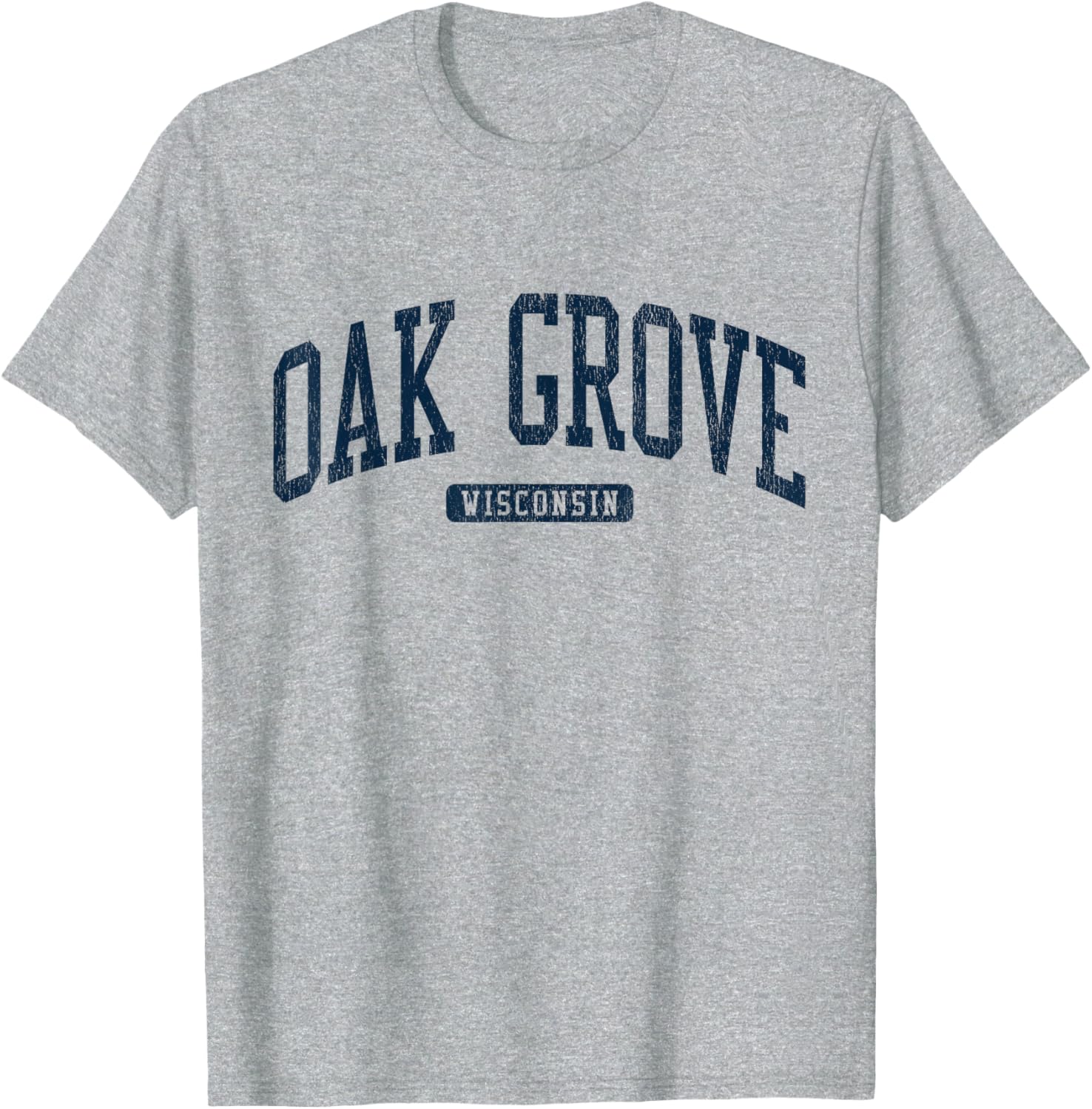 Oak Grove Wisconsin College Style Blue T-Shirt for Students and Alumni - 2