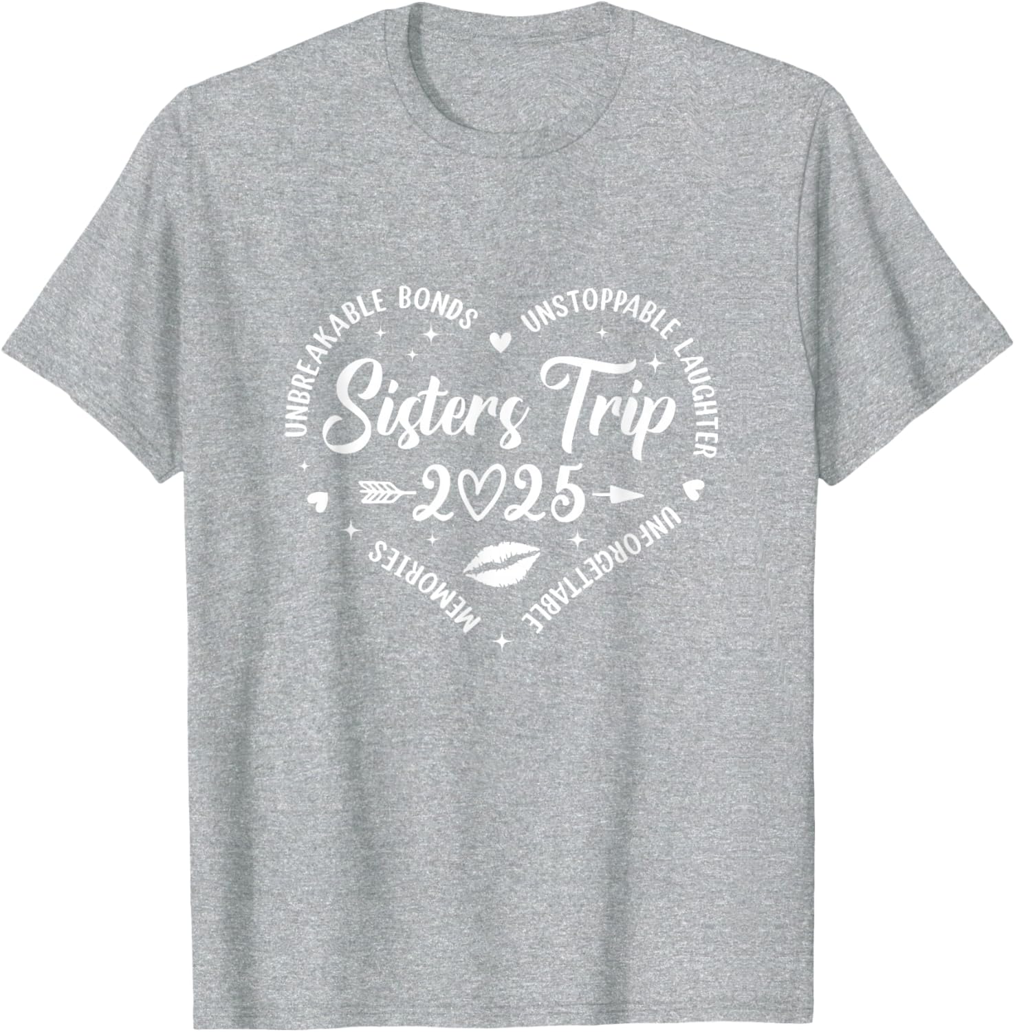 Sisters Trip 2025 Retro T-Shirt for Friends Vacation Memories - 15