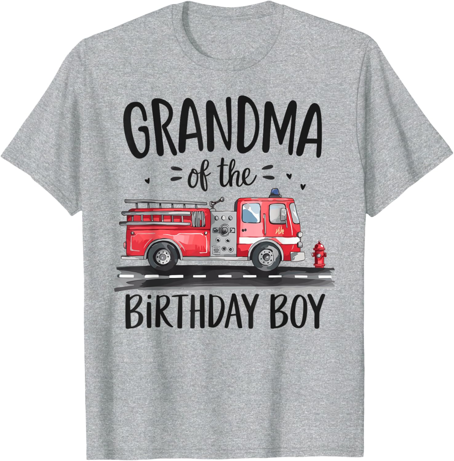 Grandma Firefighter Birthday Boy T-Shirt for Gigi - Fun Gift Idea - 7