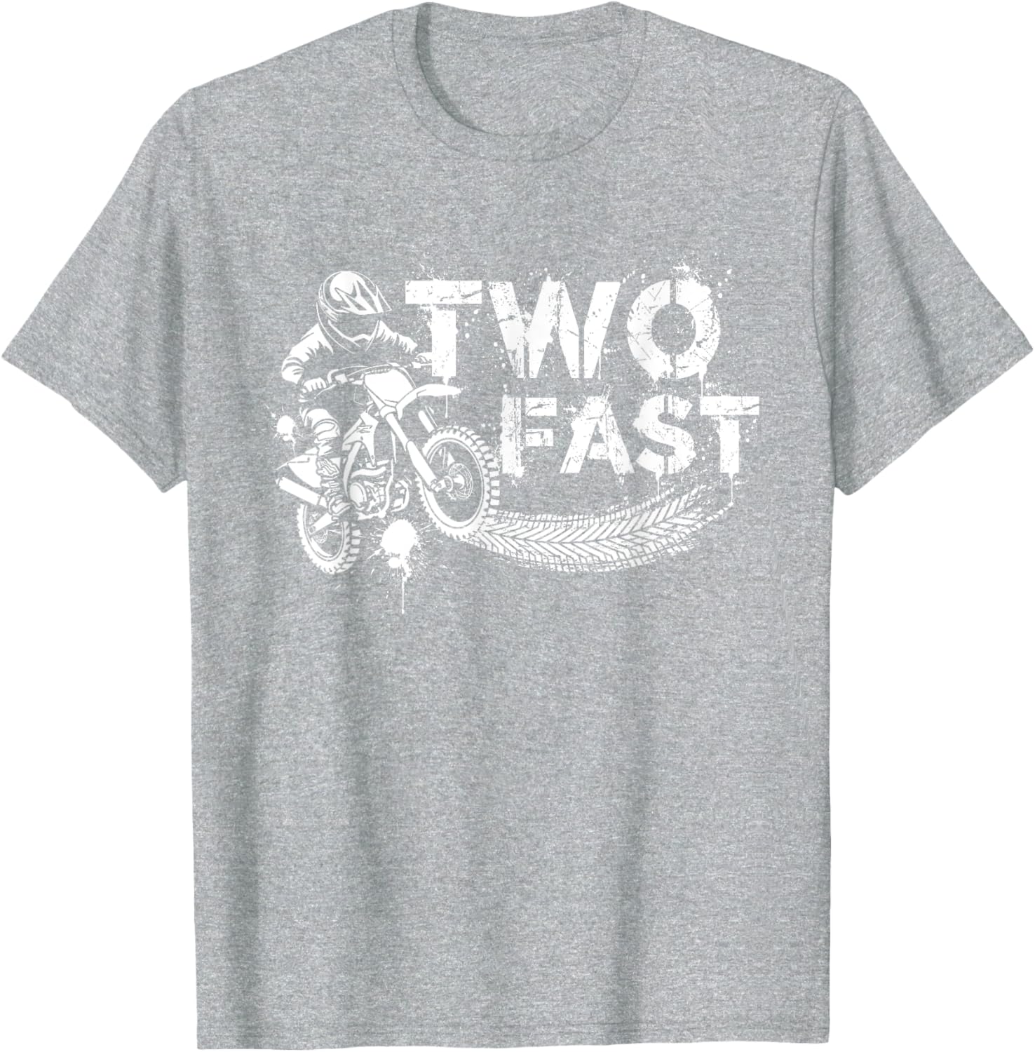 Fast Dirt Bike Birthday T-Shirt for 2nd Birthday Boy - Fun Decorations - 12