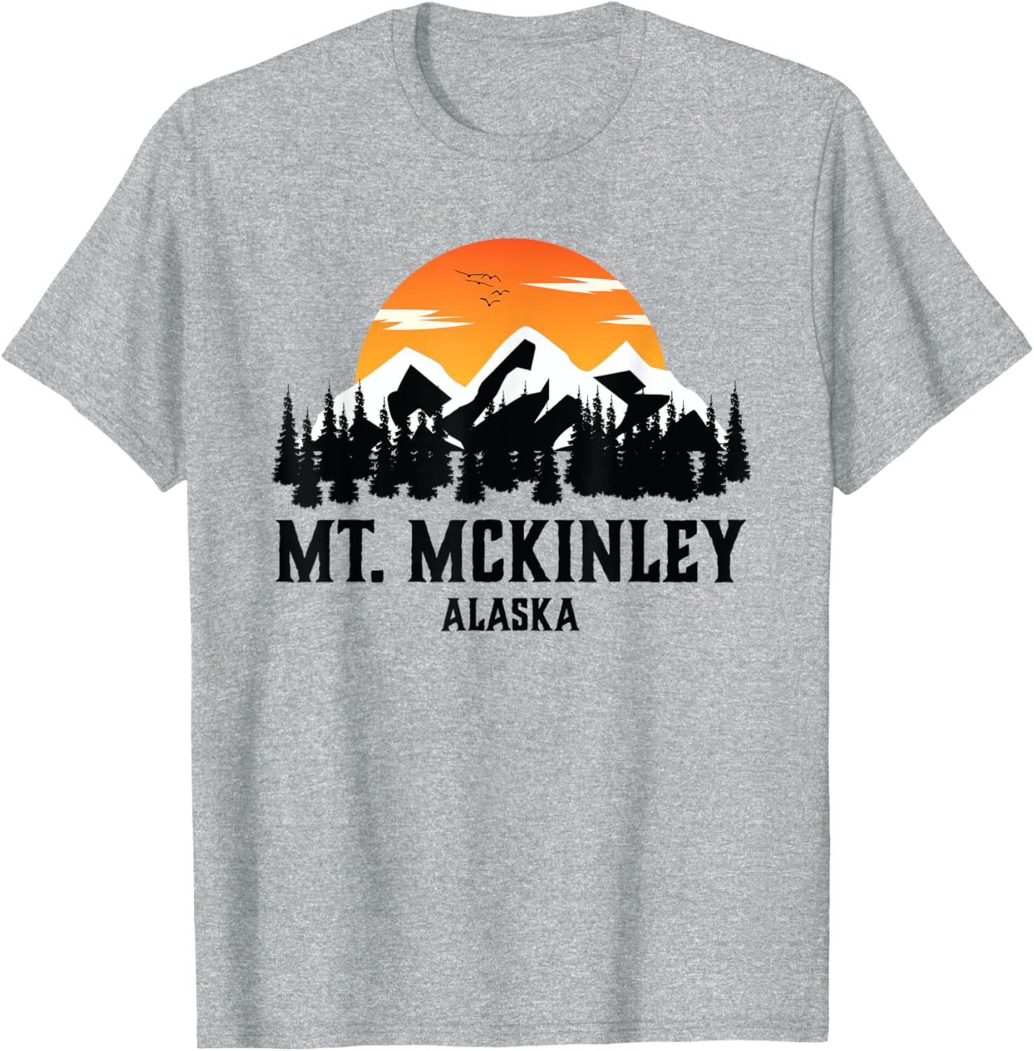 Mount McKinley National Park Retro T-Shirt for Outdoor Adventure Lovers - 1