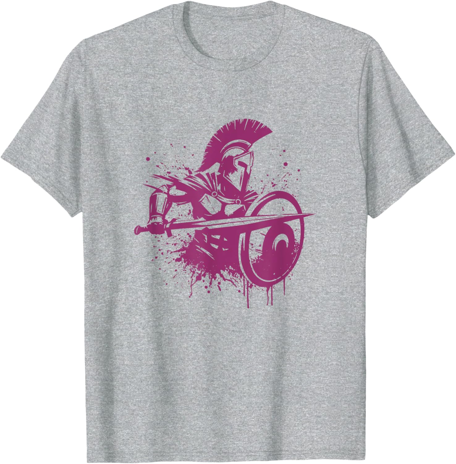 Warrior Spirit Snirt Sparta T-Shirt Hoodie with Knight Motif Design - 1