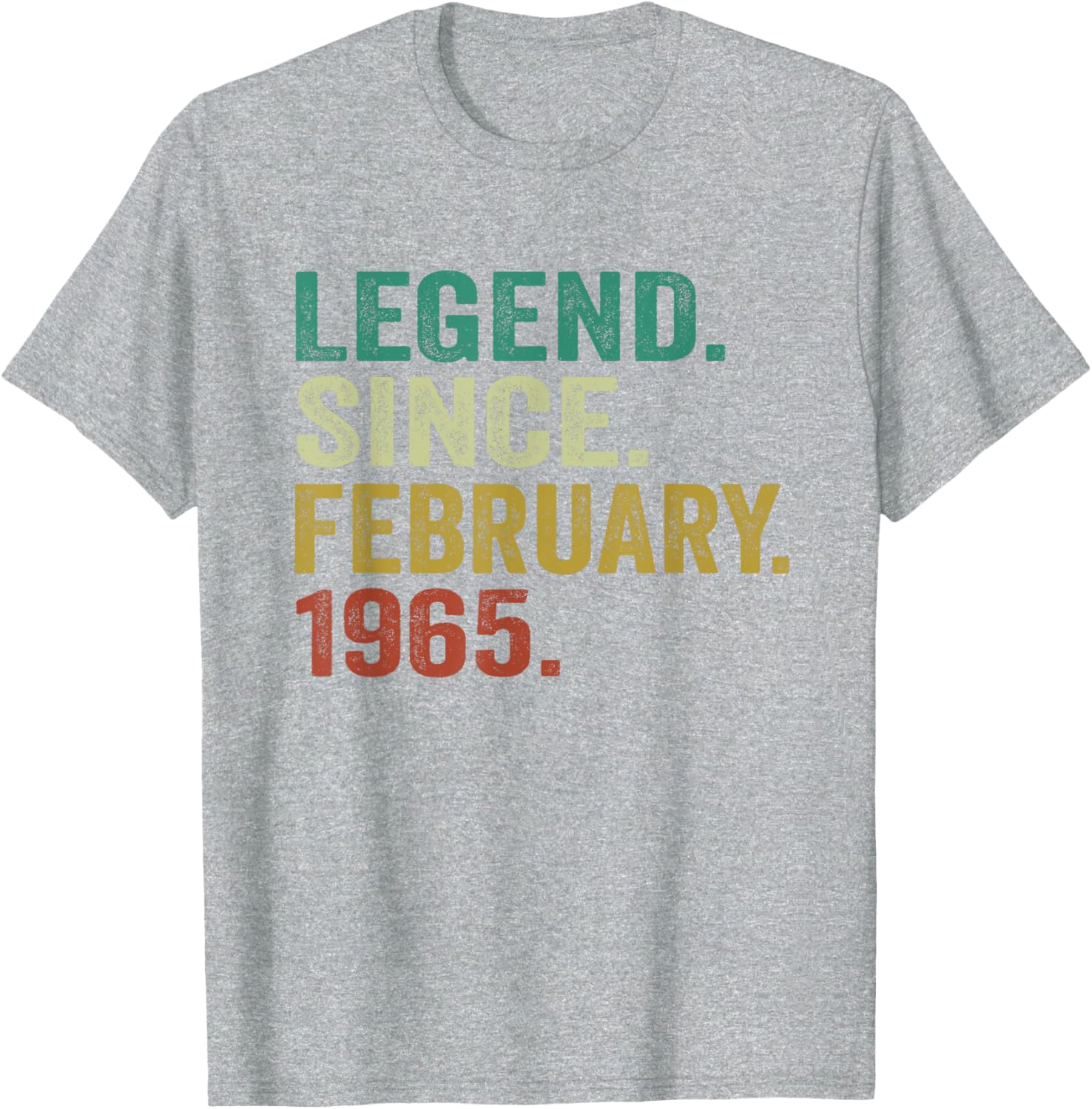 60th Birthday T-Shirt for Men and Women - Legend Since February 1965 - 14