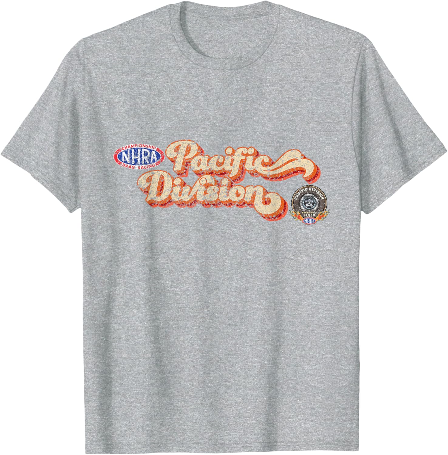 NHRA Pacific Division Vintage T-Shirt for Racing Enthusiasts and Fans - 8