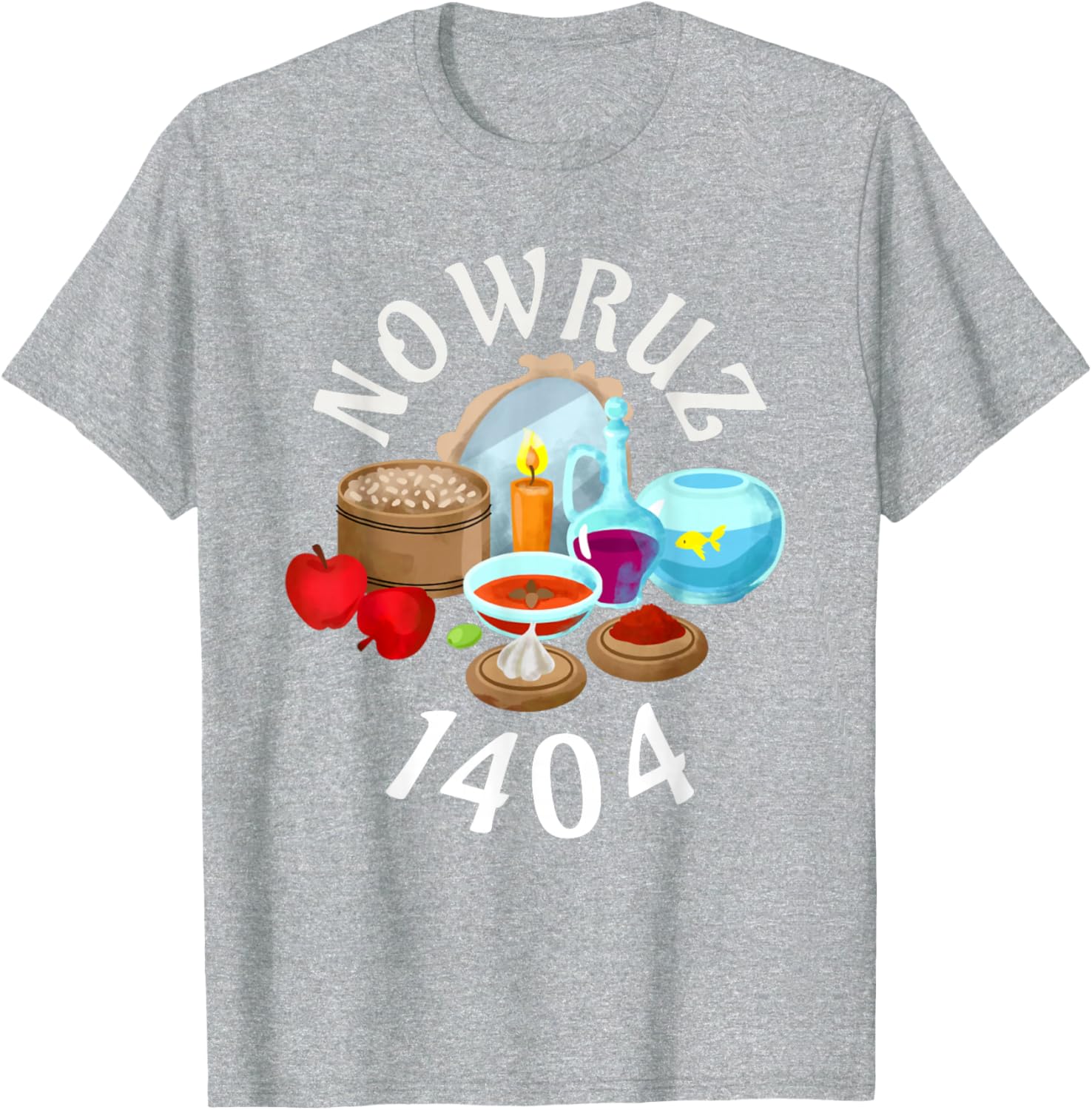 Myoan Unisex Persian Nowruz 1404 T-Shirt Celebrating Haft Sin Culture - 2