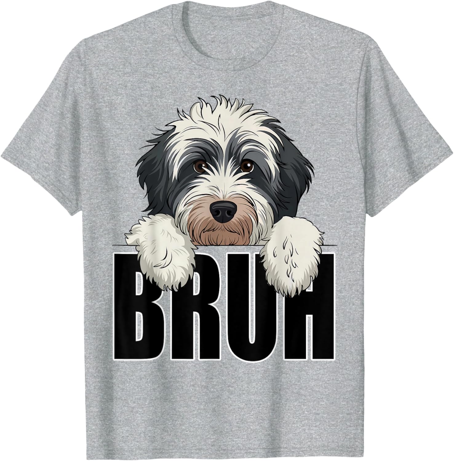 Funny Bruh Bernedoodle T-Shirt for Dog Lovers - Perfect for Boys and Kids - 3