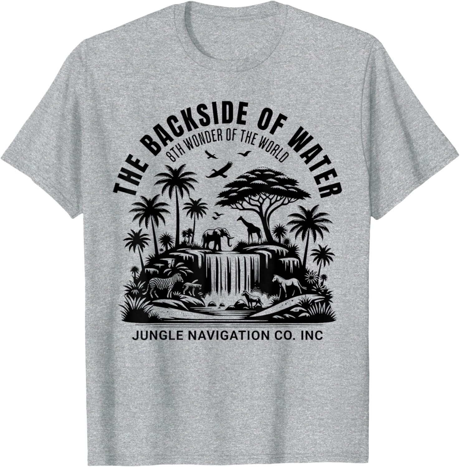 Jungle Adventure T-Shirt Backside of Water Cruise Theme Park Ride - 16
