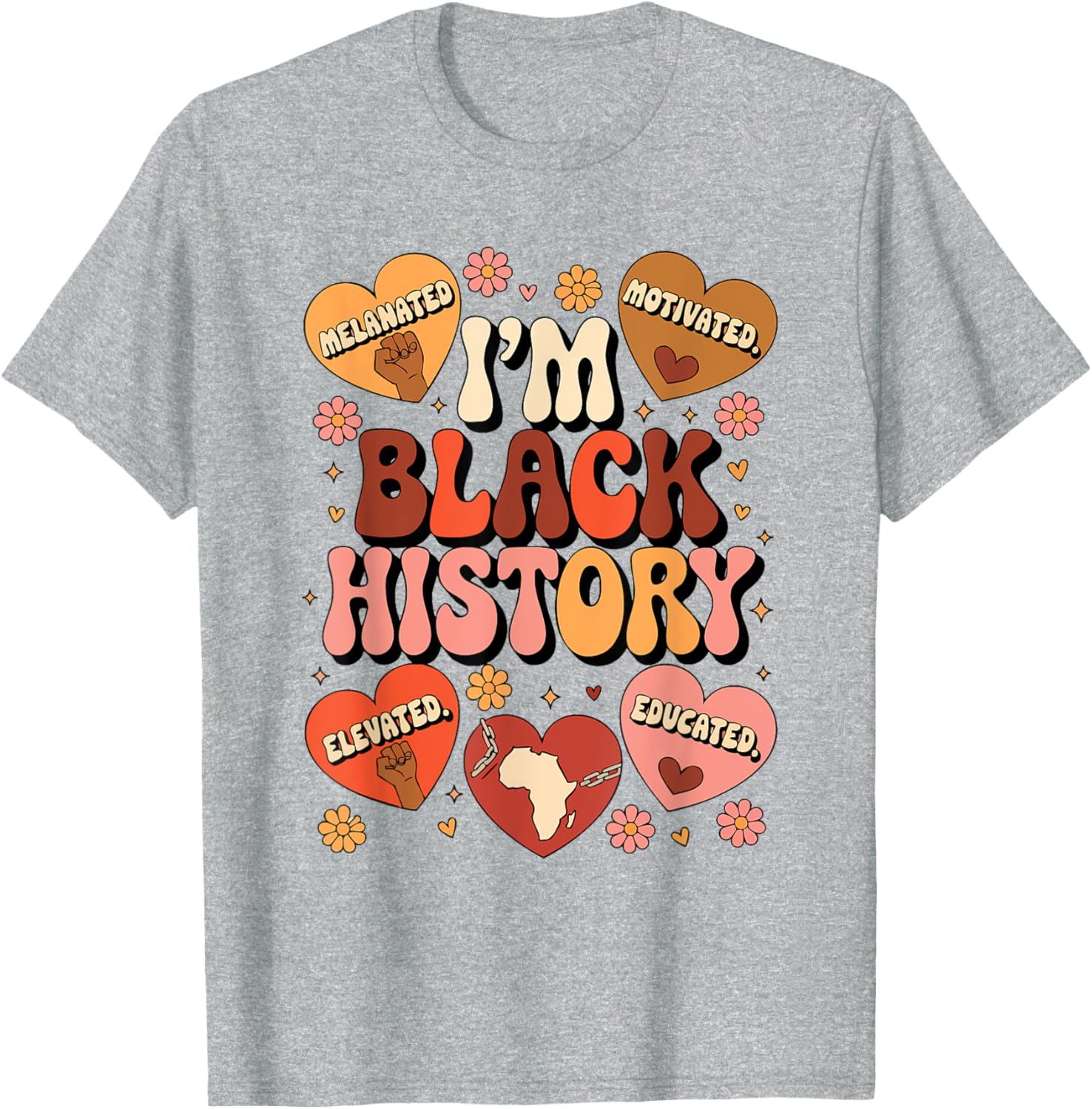 Black History Pride Afro Motivation T-Shirt for Empowered Style - 22