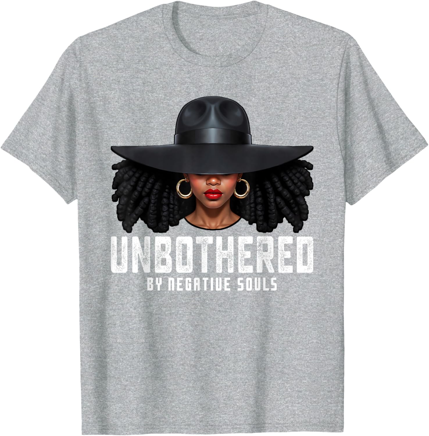 Unbothered Sassy Black Queen T-Shirt for African American Women and Girls - 19