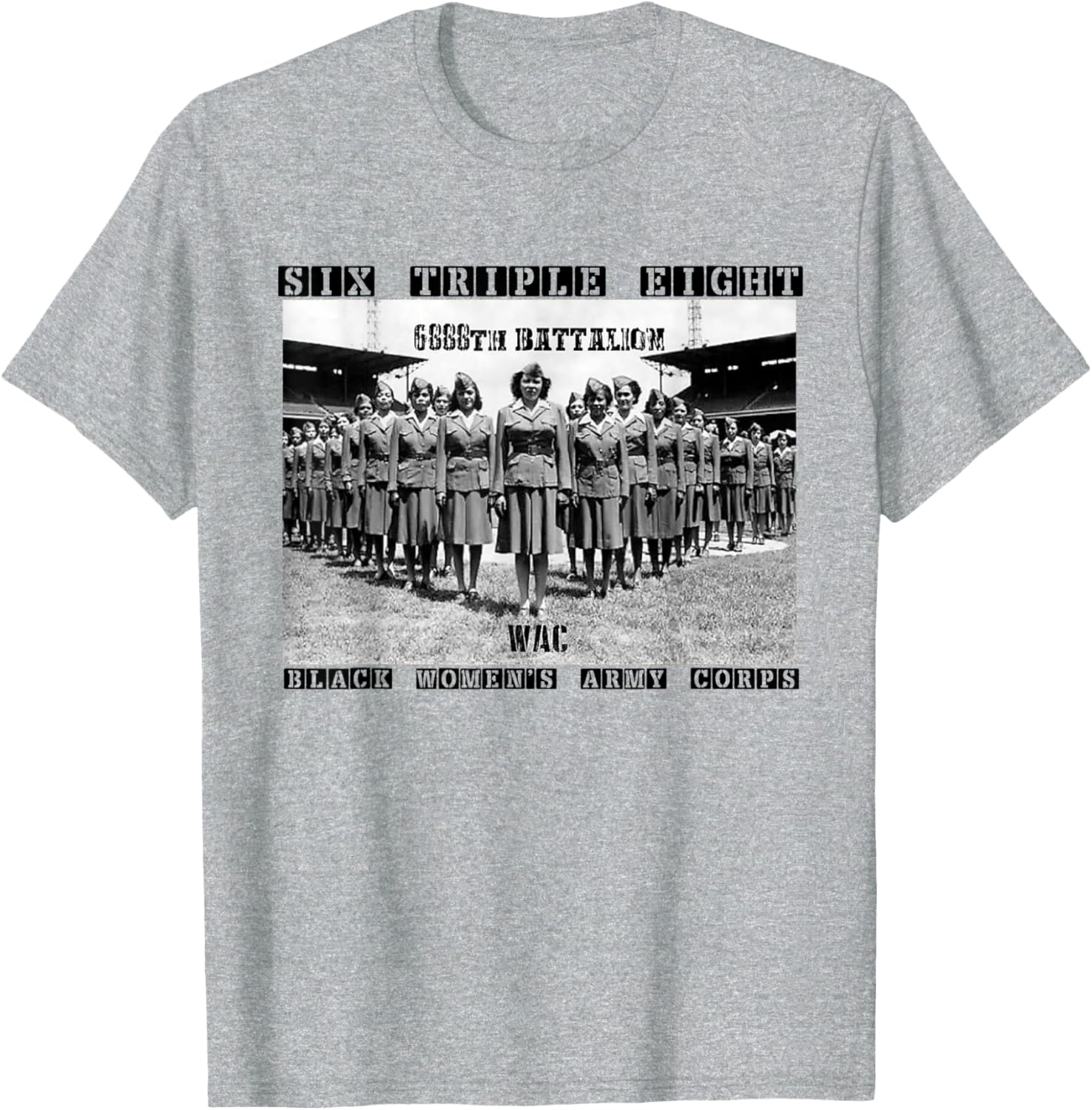 Elegant 6888th Army Corps T-Shirt for Black Women – Support Charity Adams - 5