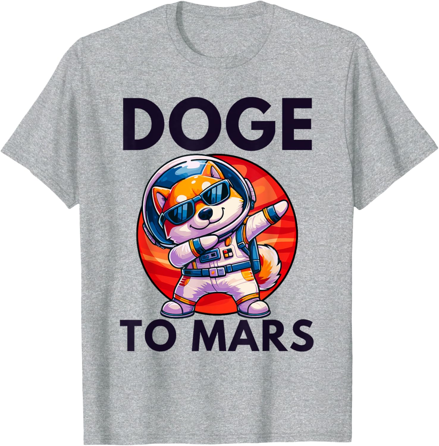 Doge to Mars Shiba Inu Dabbing T-Shirt for Men and Women Fun Style - 9