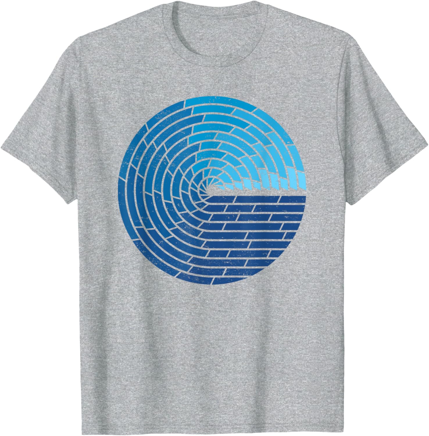 Vintage Ocean Circle Design T-Shirt for Trendy Beach Lovers - 11
