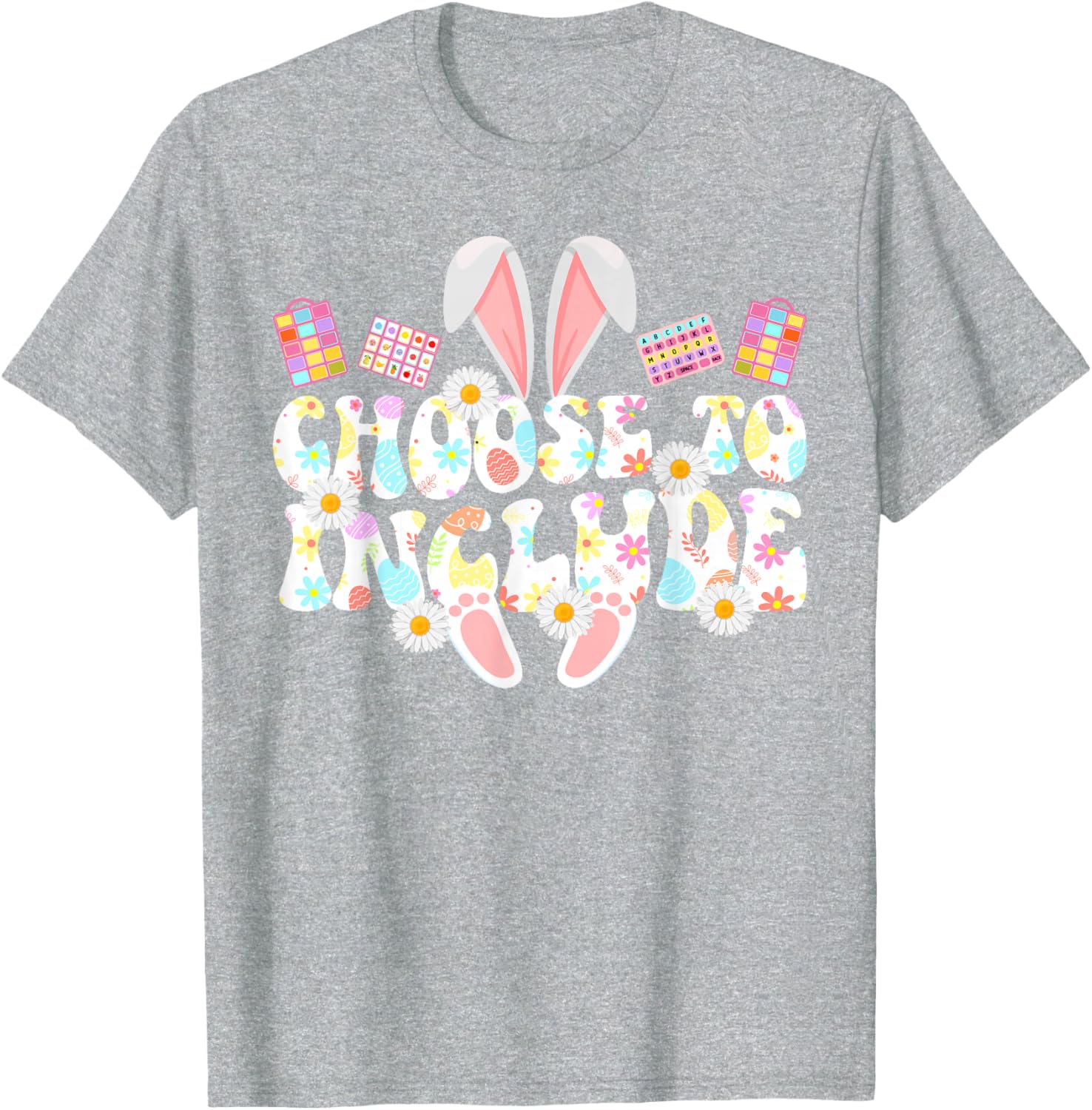 Groovy Easter Bunny Special Education Teacher T-Shirt for SPED Lovers - 9