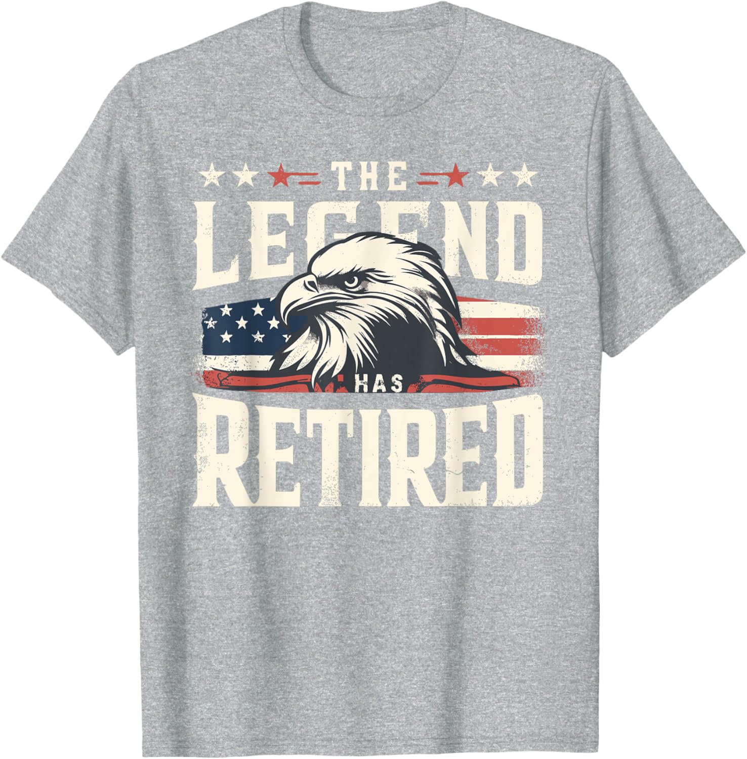 Retirement Eagle American Flag T-Shirt for Proud Veterans and Patriots - 20