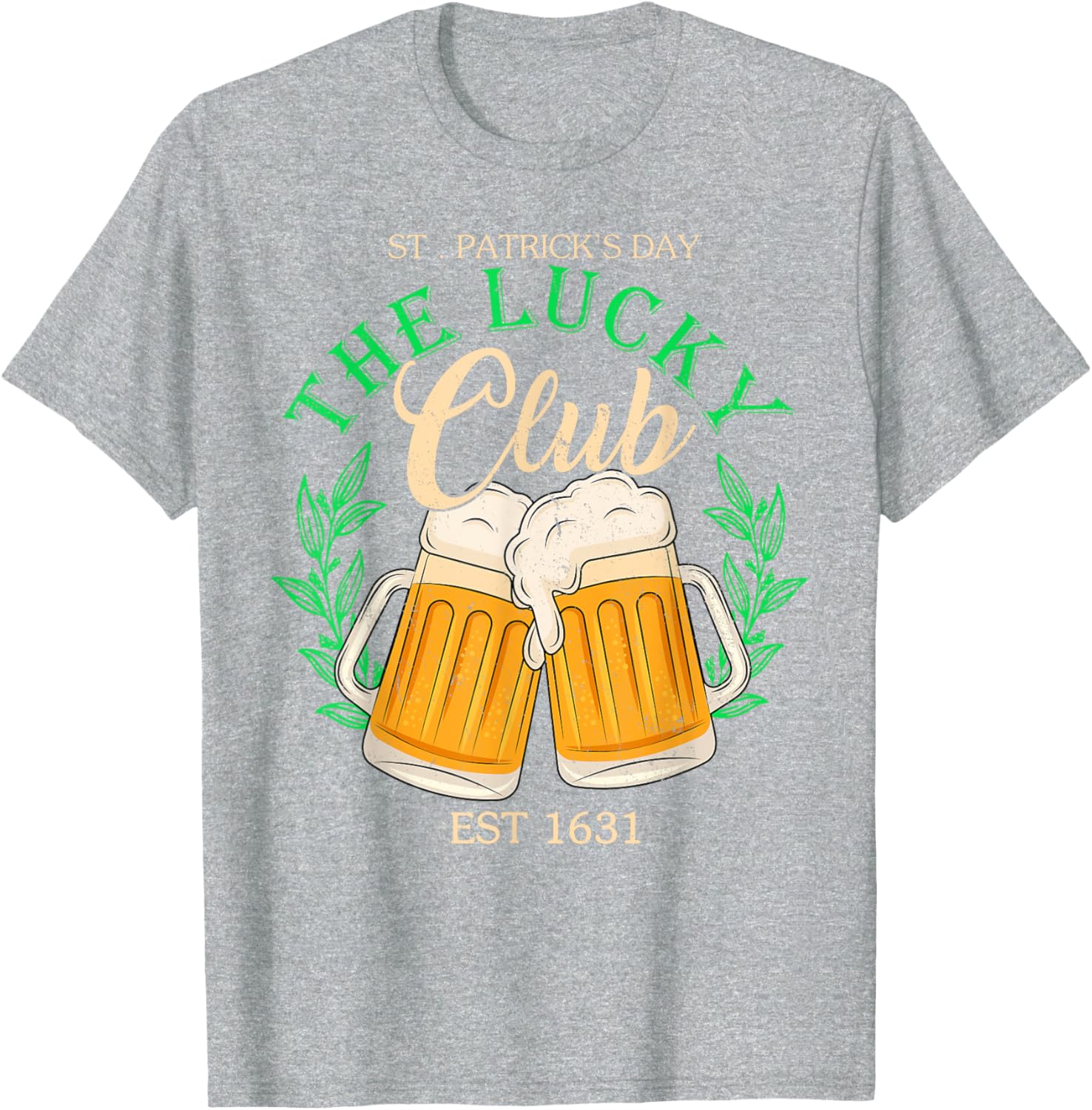 Lucky Club St. Patrick's Day Beer T-Shirt for Irish Group Fun - 14