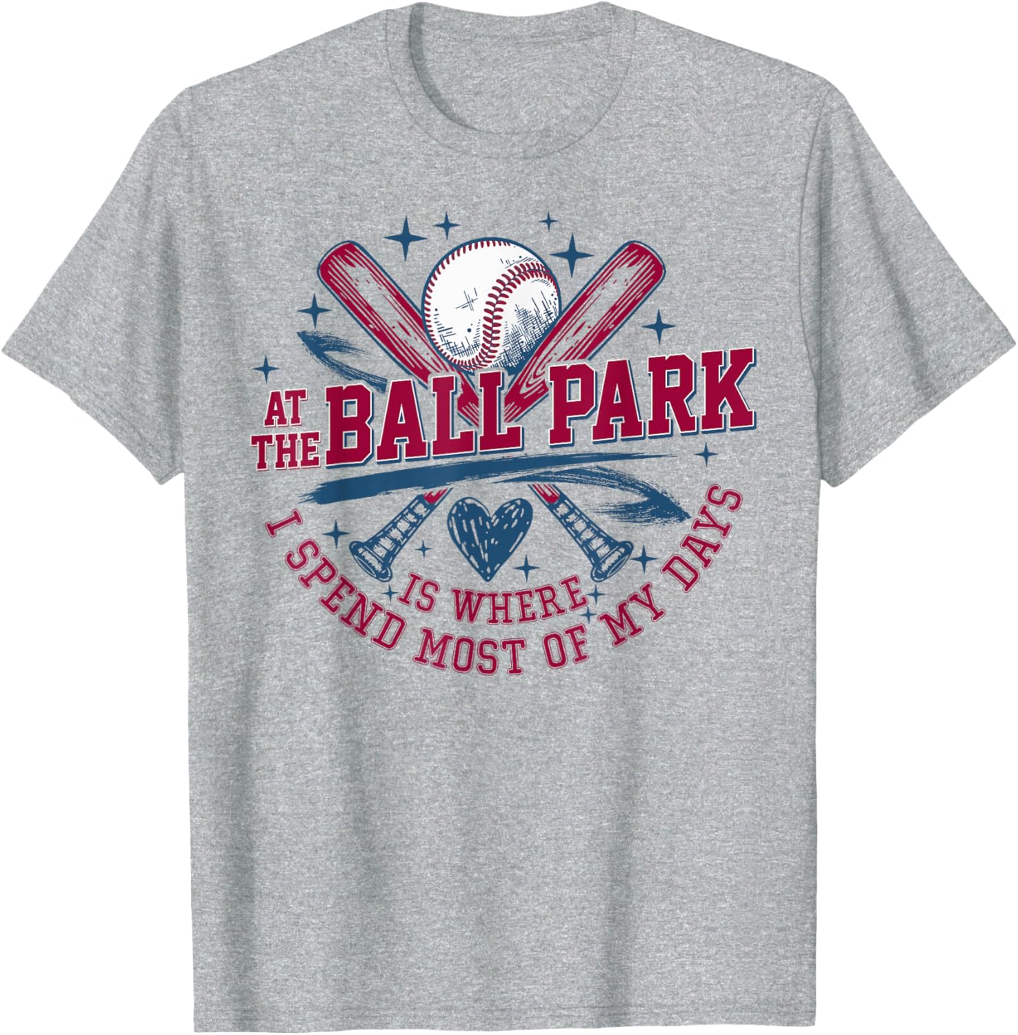 At the Ballpark T-Shirt for Sports Lovers – Perfect Game Day Apparel - 13