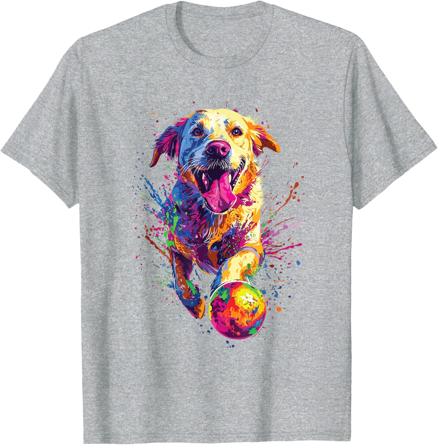 Colorful Labrador Retriever T-Shirt Perfect for Dog Lovers and Fans - 15