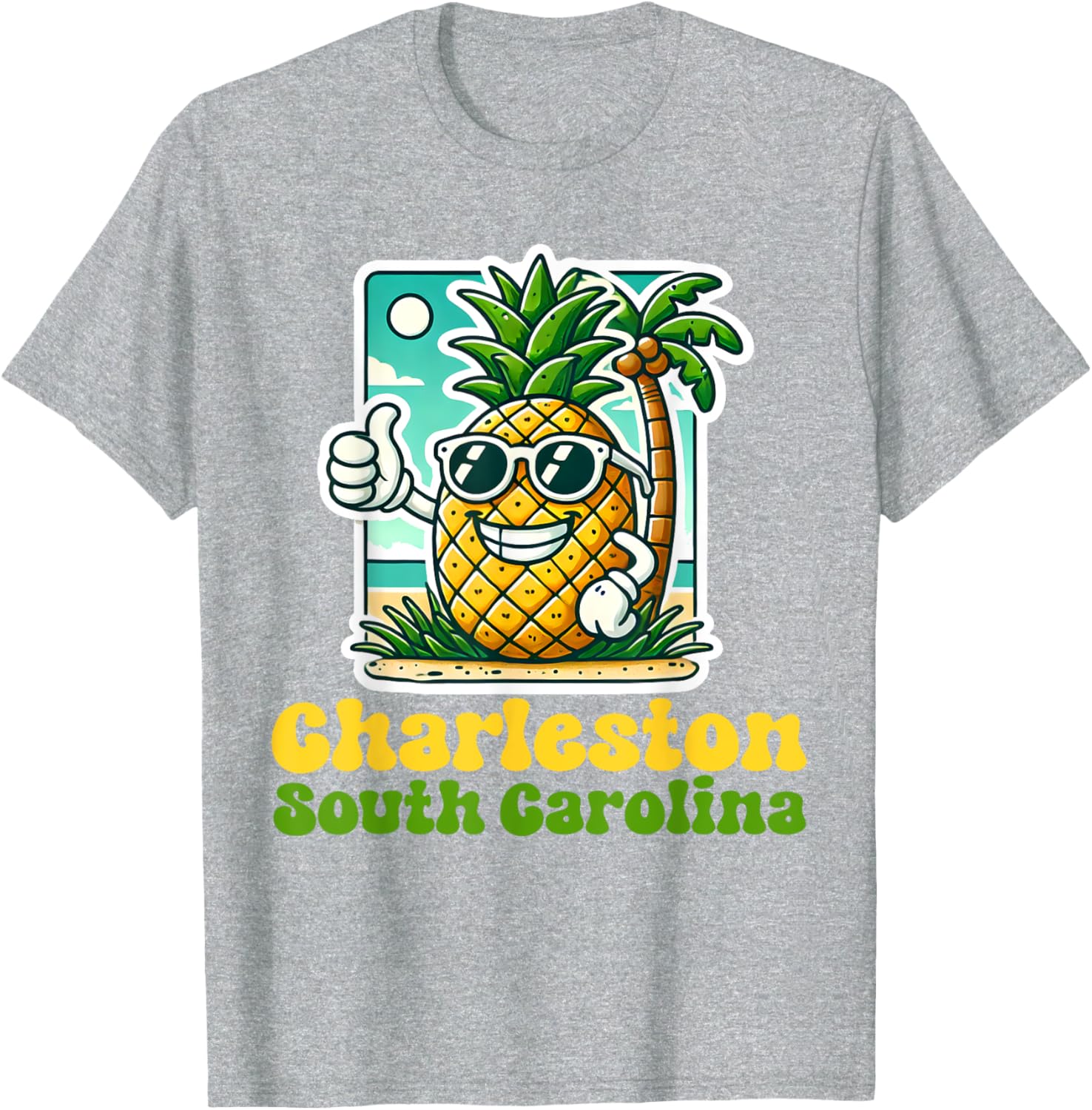 Cute Pineapple Thumbs Up T-Shirt - Charleston South Carolina Style - 13