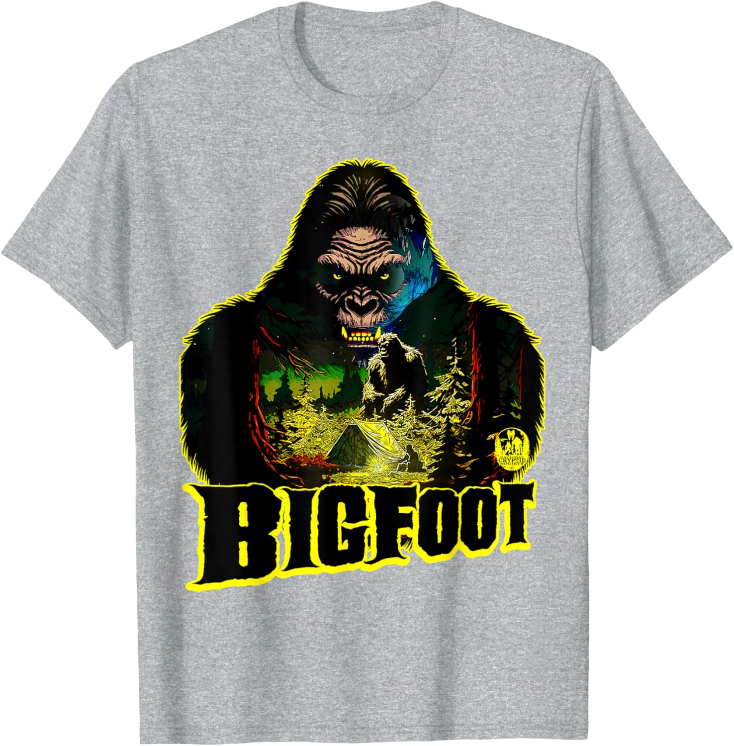 Bigfoot Scary Camping Sasquatch Tent T-Shirt for Outdoor Adventures - 25
